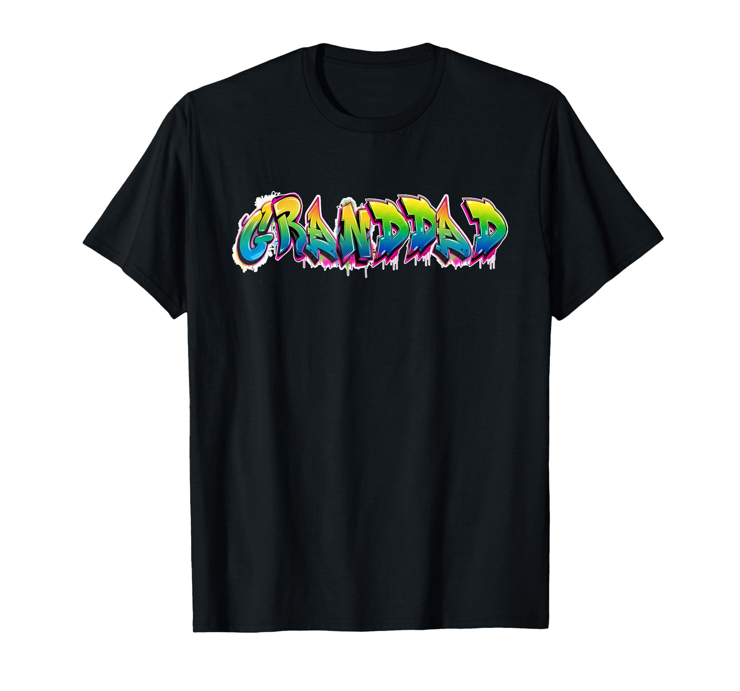 Airbrush Graffiti Grandpa Granddad Street Artist T-Shirt