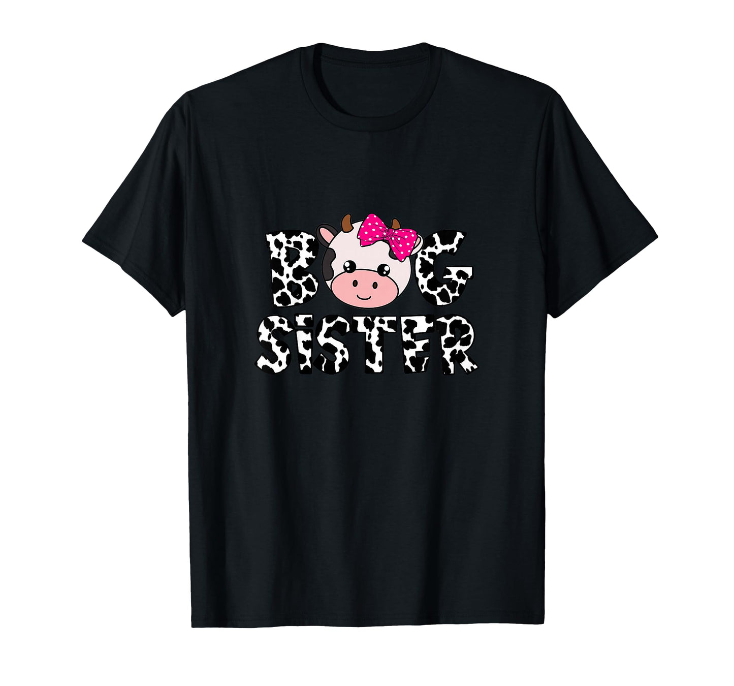 Big Sister Farm Life Cow Lover Big Sis Sibling Matching T-Shirt