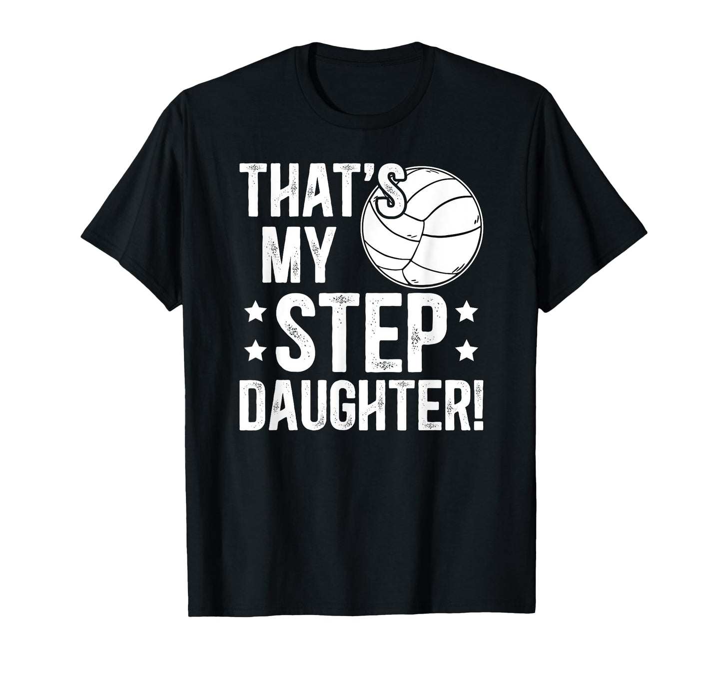 Volleyball Step-Dad Proud Volleyball Player Stepfather T-Shirt