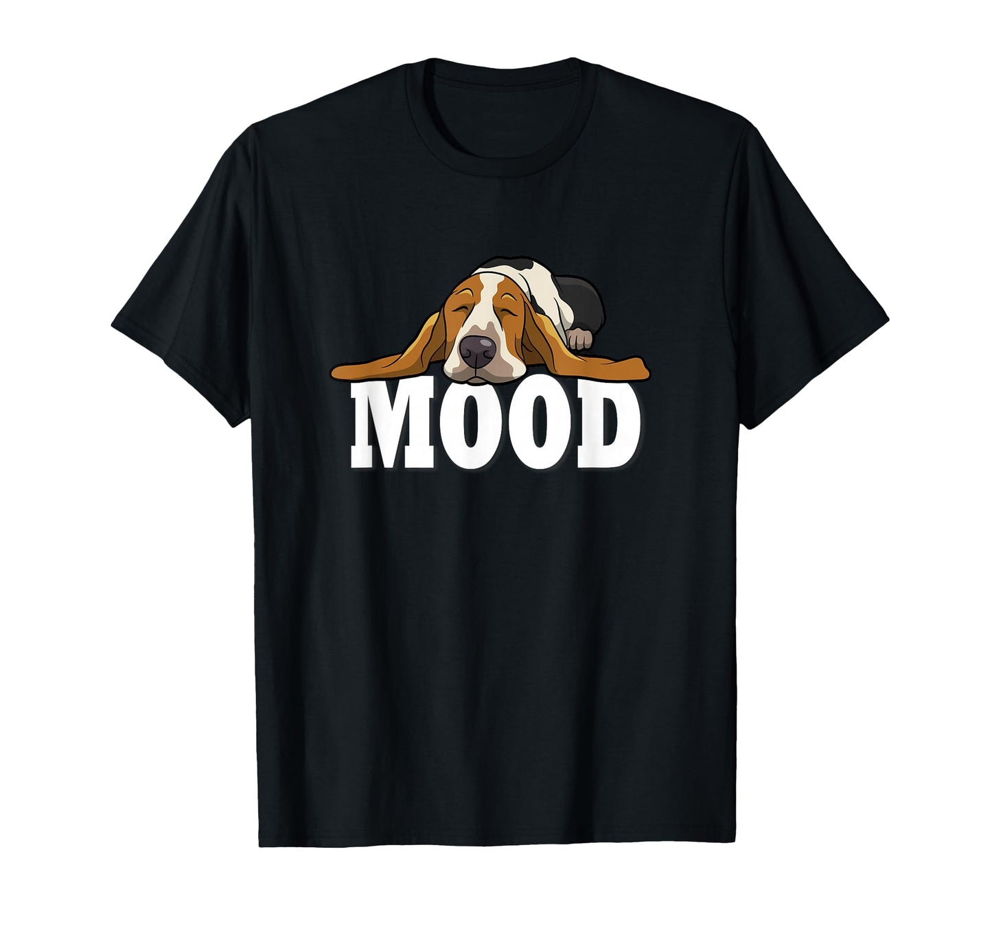 Sleeping Pajama Mood Basset Hound Lover T-Shirt