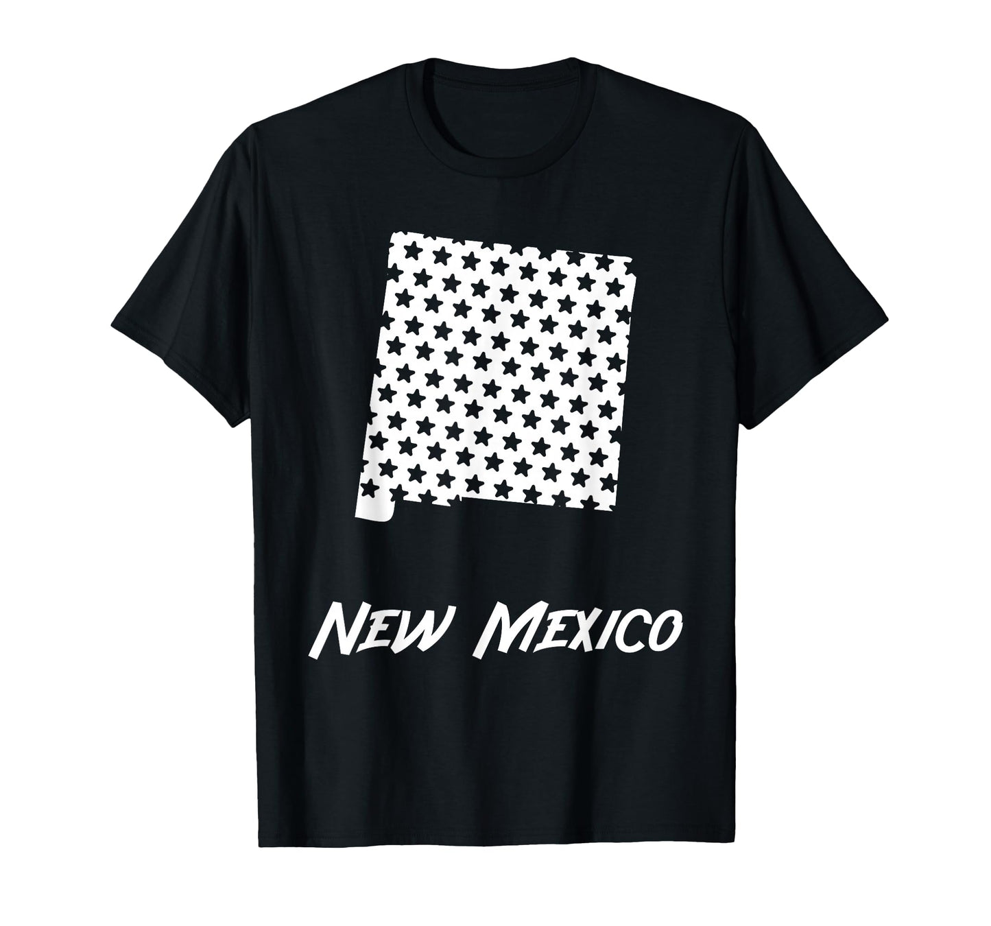 New Mexico USA State Outline Stars Vintage Retro Design T-Shirt