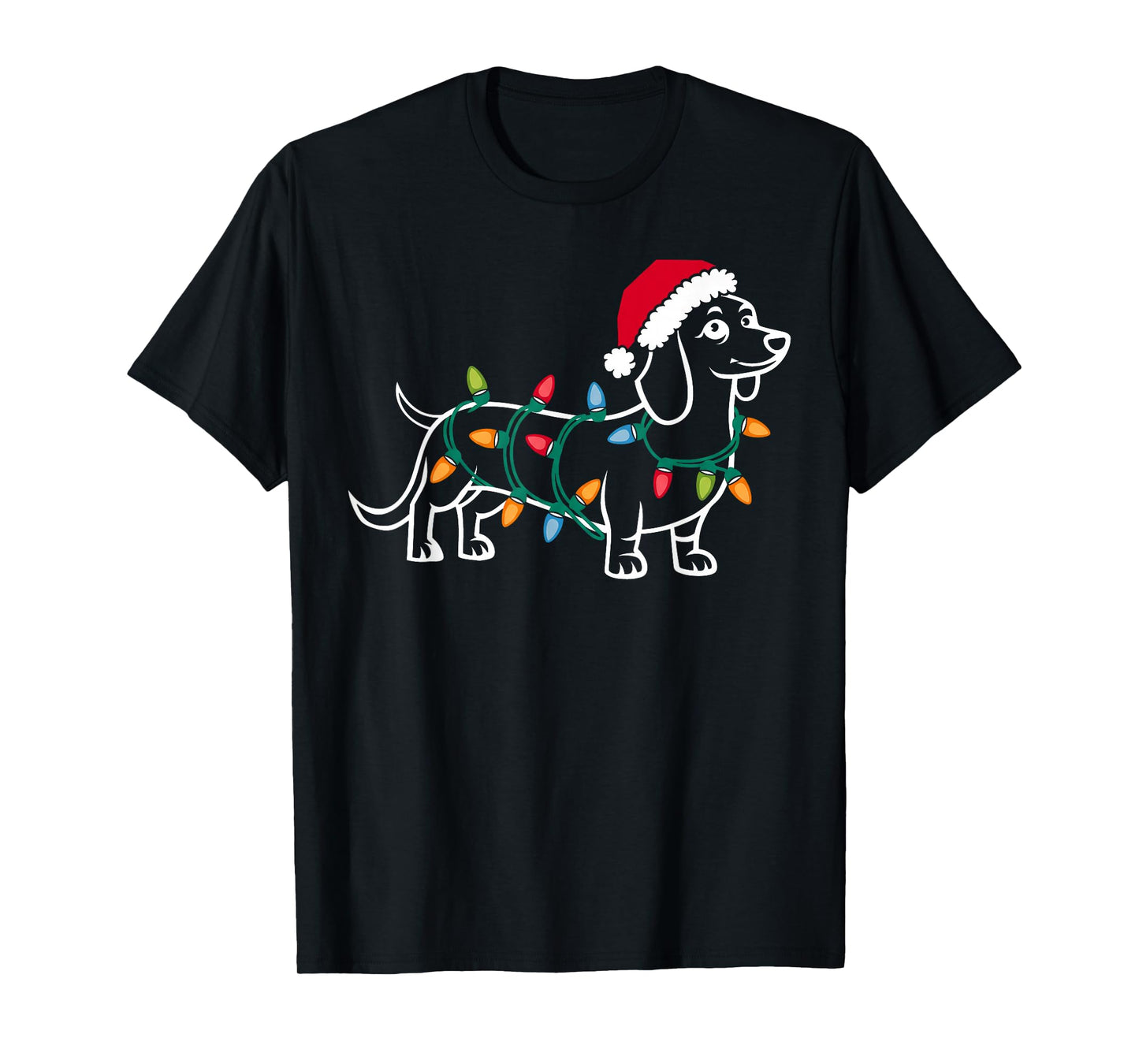 Dachshund Dogs Tree Christmas Sweater Xmas Gifts for Pet Dog T-Shirt