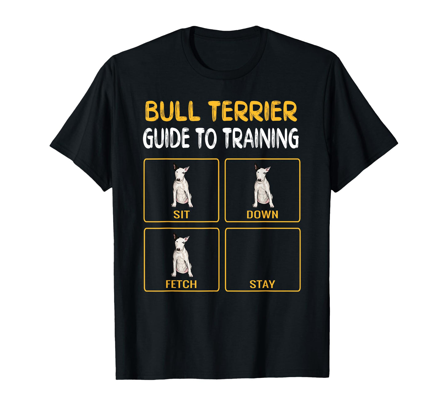 Funny Bull Terrier Guide to Training Dog Obedience Trainer T-Shirt