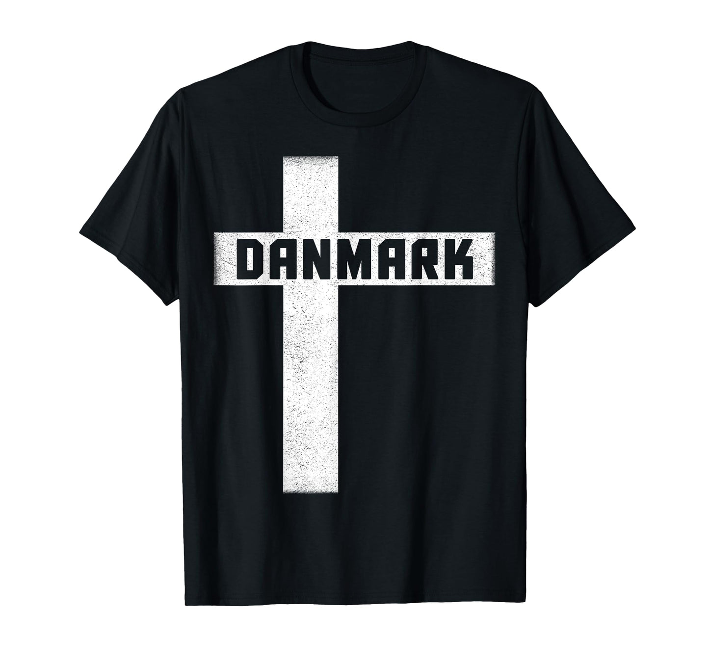 Danmark Flag Cross Design for Danish Pride Denmark Heritage T-Shirt