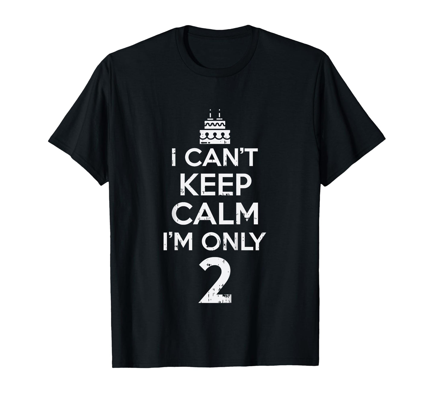 Cant Keep Calm Only 2 Funny Second 2nd Birthday Party Gift T-Shirt