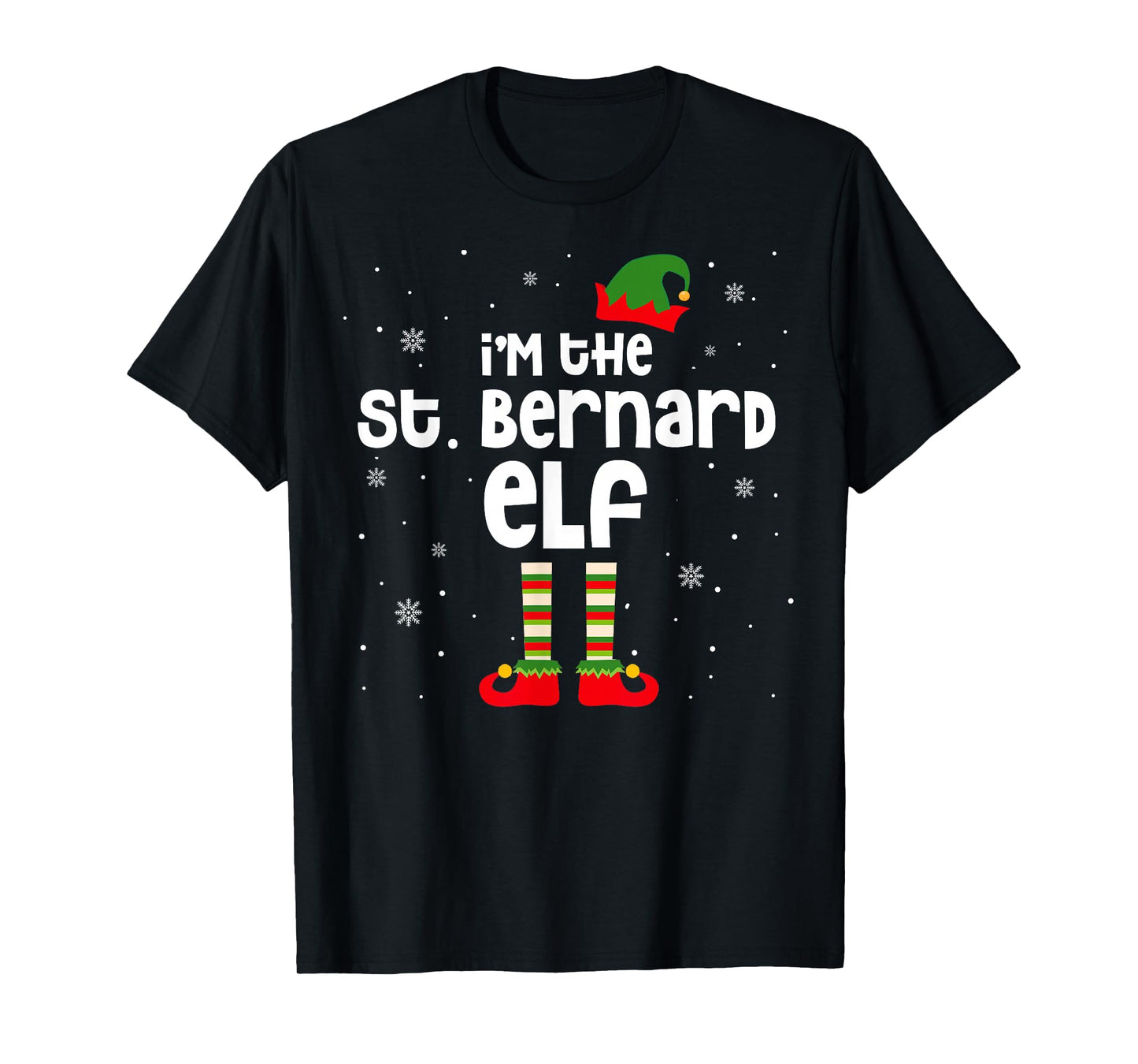 I'm The St. Bernard ELF Christmas St. Bernard Dog Lover Gift T-Shirt