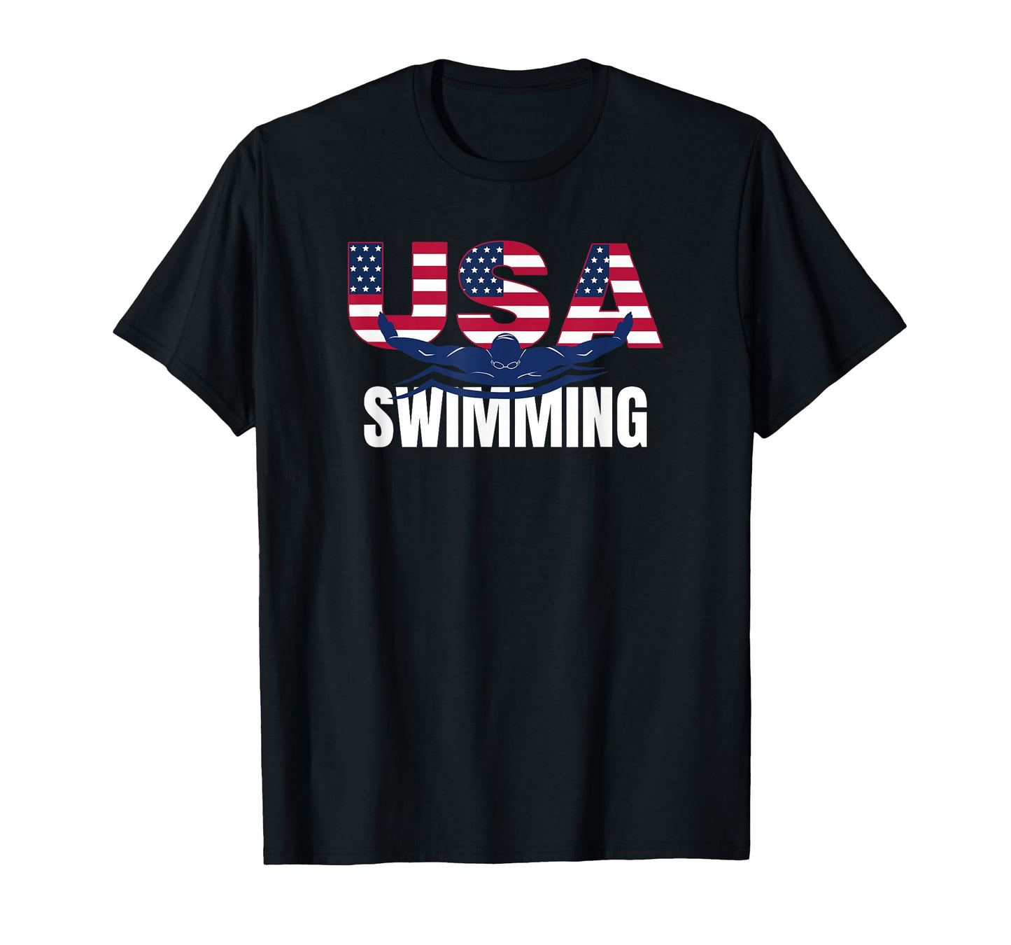 USA Swimming Athlete Summer US Swim Aquatic Sport Letters T-Shirt