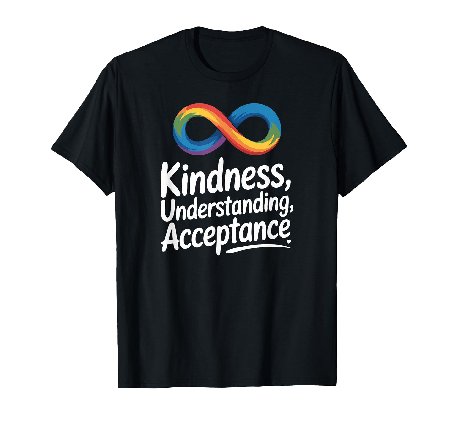 Kindness Understanding Acceptance Autism Awareness Infinity T-Shirt