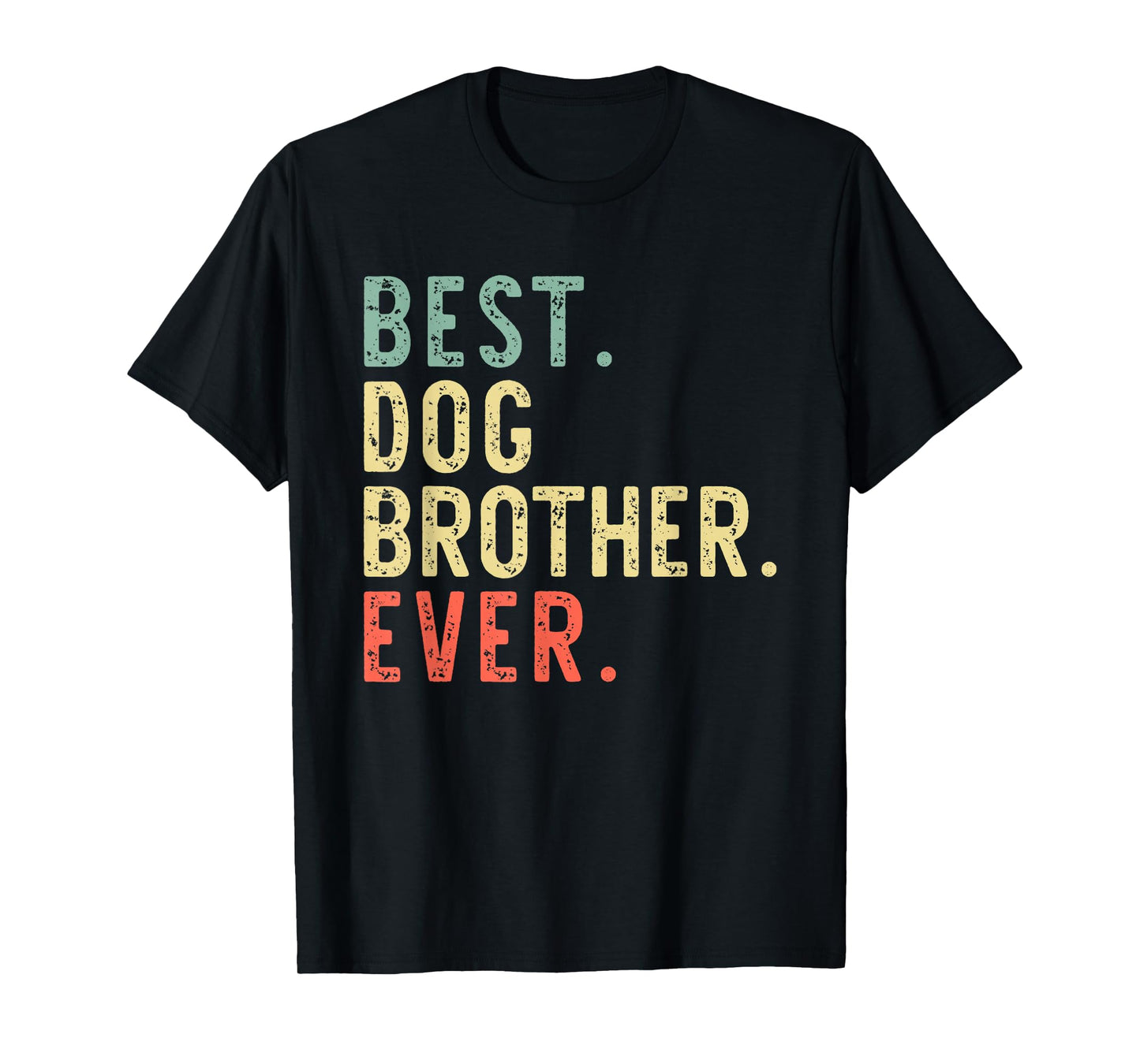 Best Dog Brother Ever Vintage Retro T-Shirt