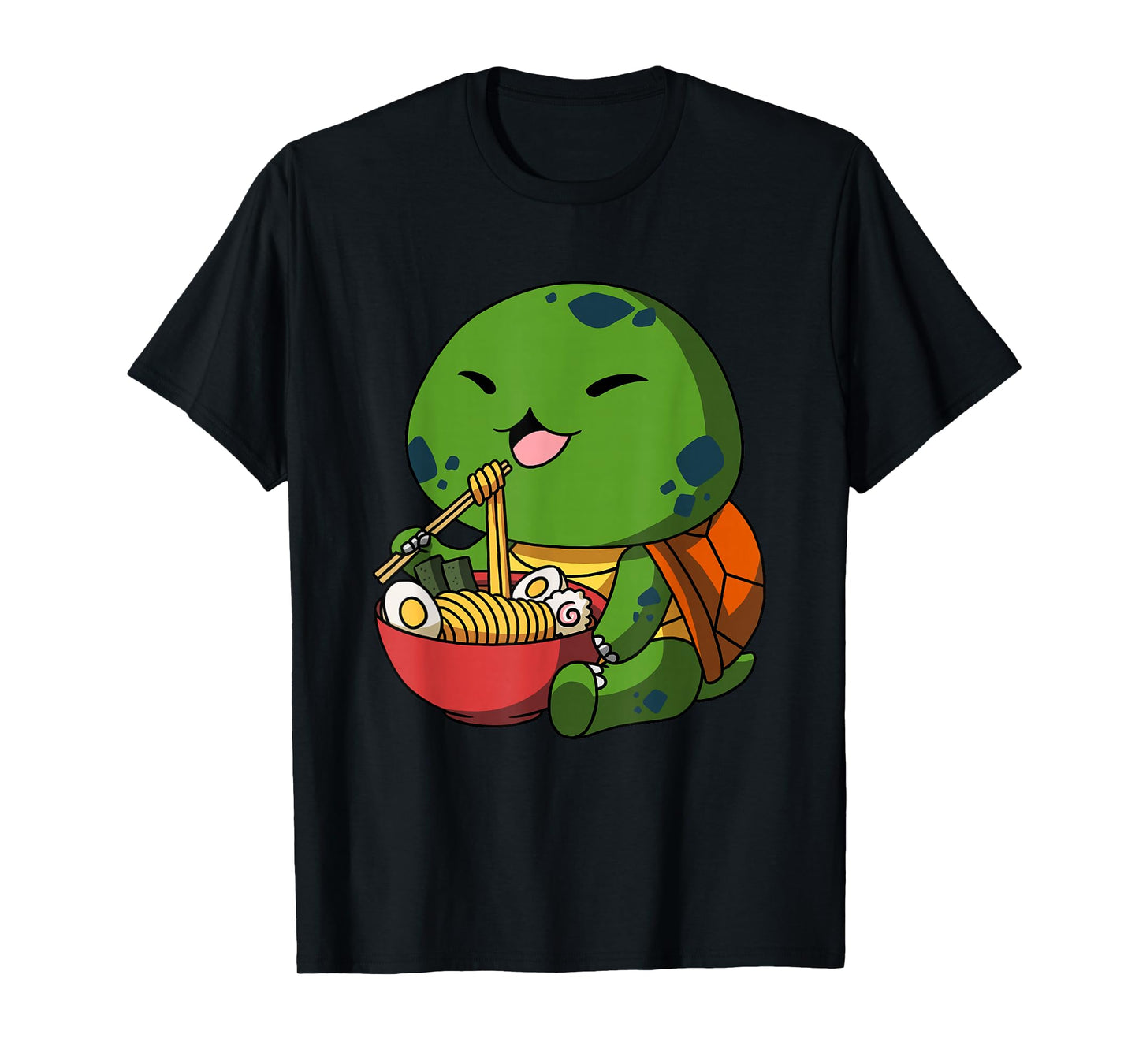 Kawaii Anime Turtle Asian Noodles Japanese Ramen T-Shirt