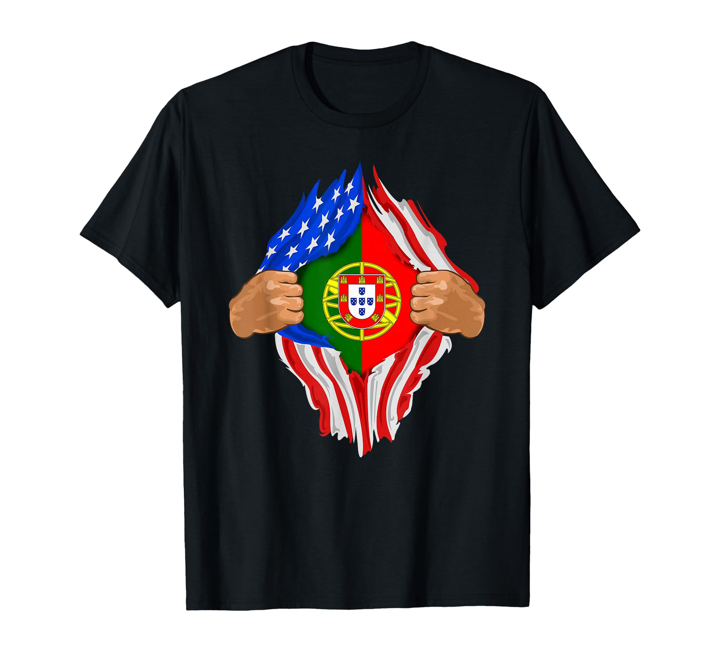 Portuguese Blood Inside Me T-Shirt | Portugal Flag Gift T-Shirt
