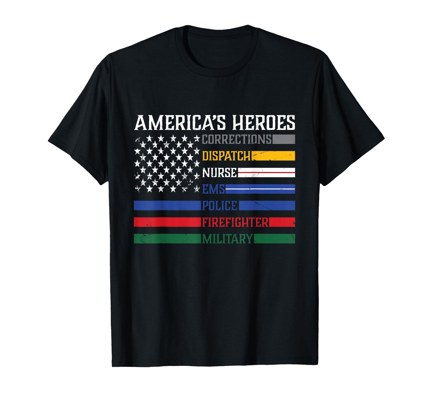 First Responders,Police, Military, Firefighter, Nurse T-Shirt