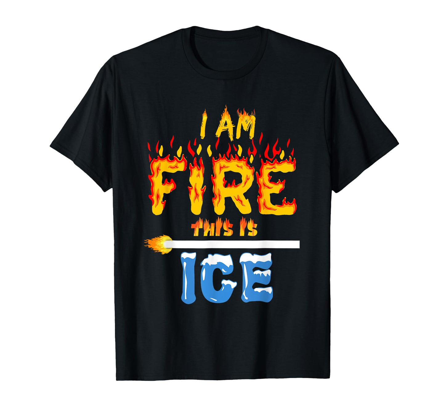 Funny Ice and Fire Costume Halloween Family Matching Women T-Shirt