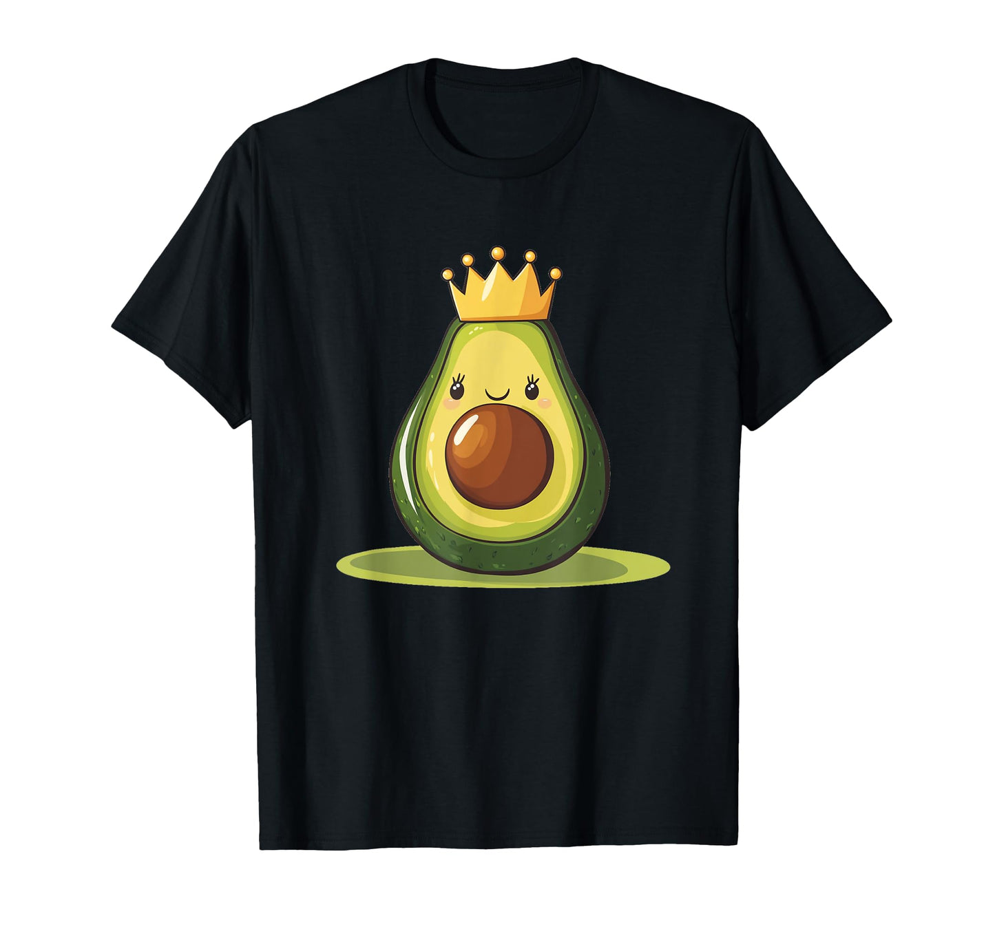 Funny Avocado with Crown for Kingdom and Fruits Lovers T-Shirt