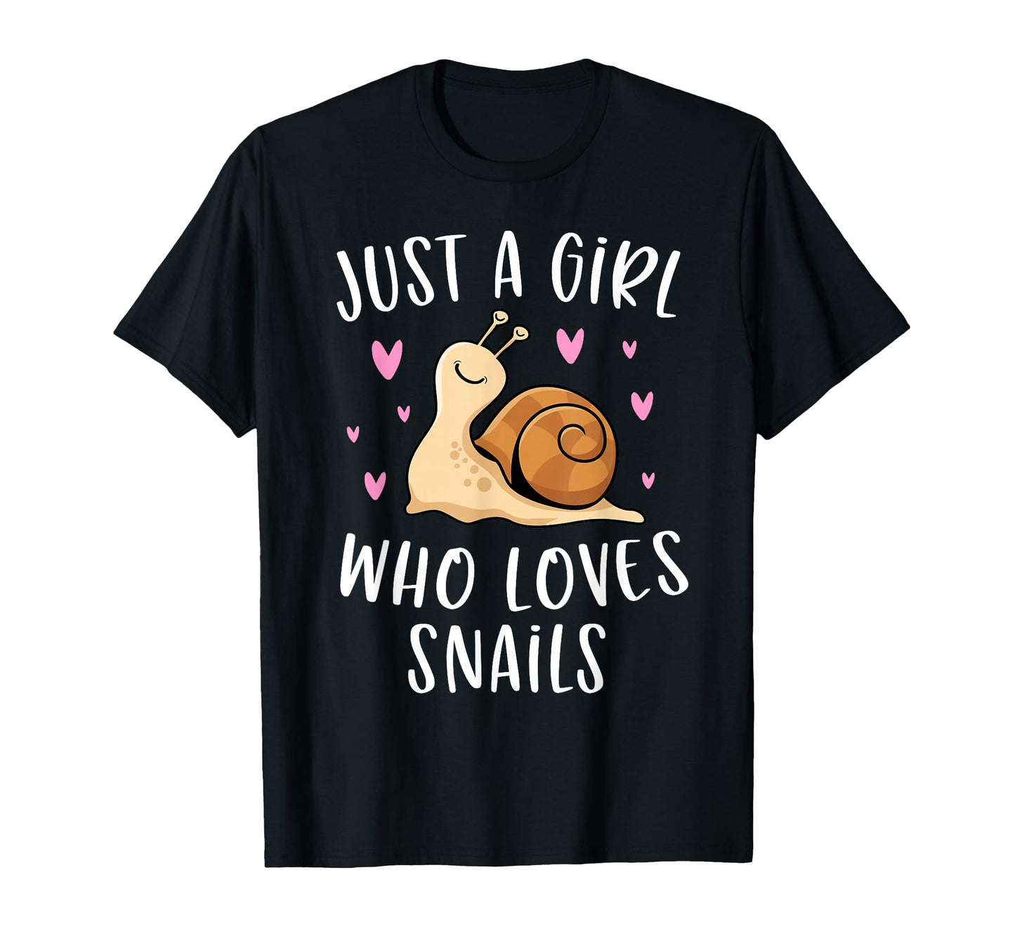 Cute Snail Shirt for Girls Just A Girl Who Loves Snails T-Shirt