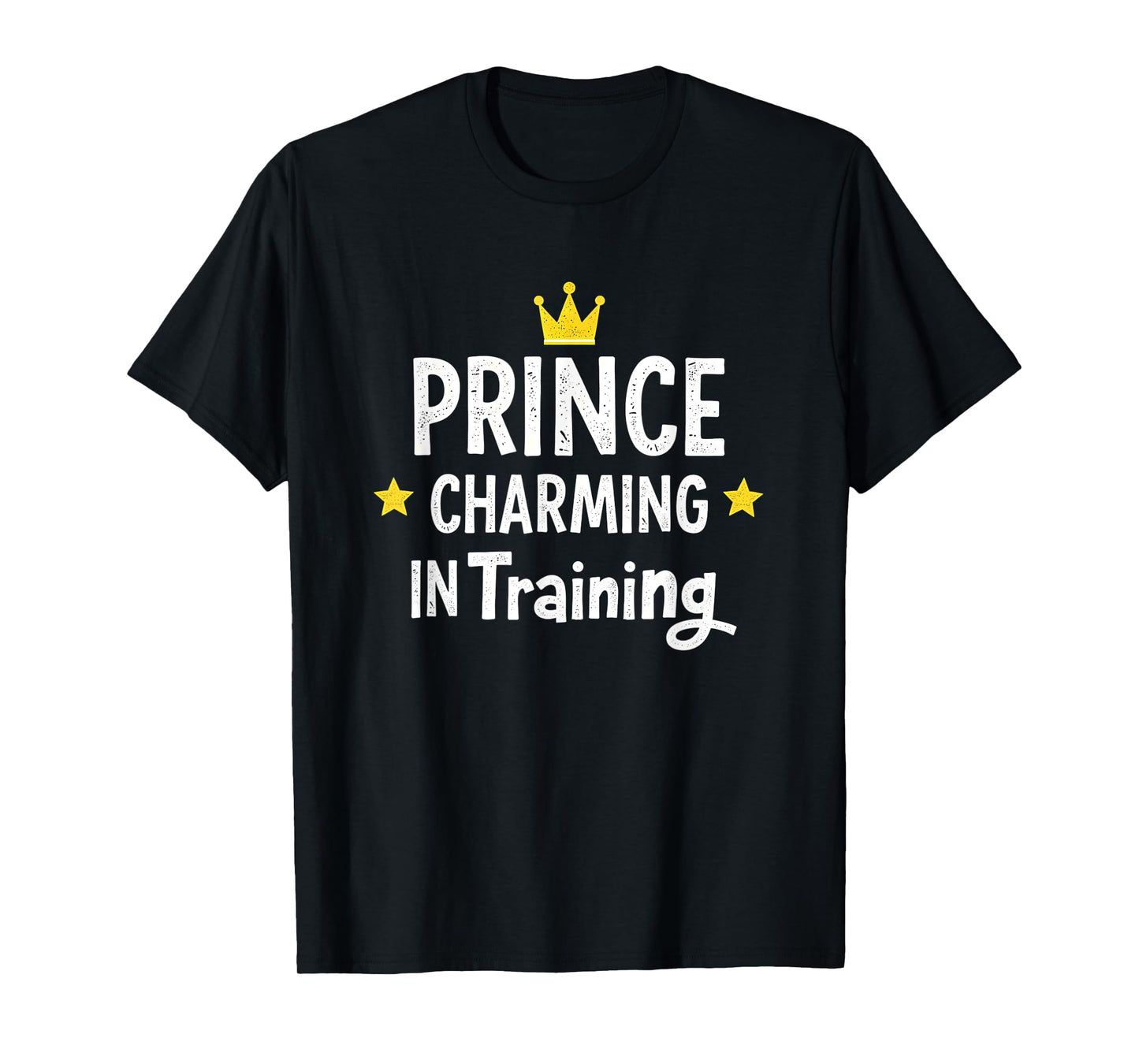 Prince Charming In Training Halloween T-Shirt - Black, Small, Unisex-Adults, Short Sleeve, T-Shirt