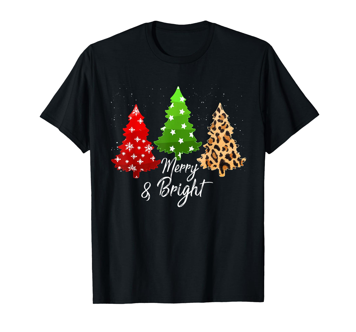 Merry and bright christmas family pajamas matching men women T-Shirt