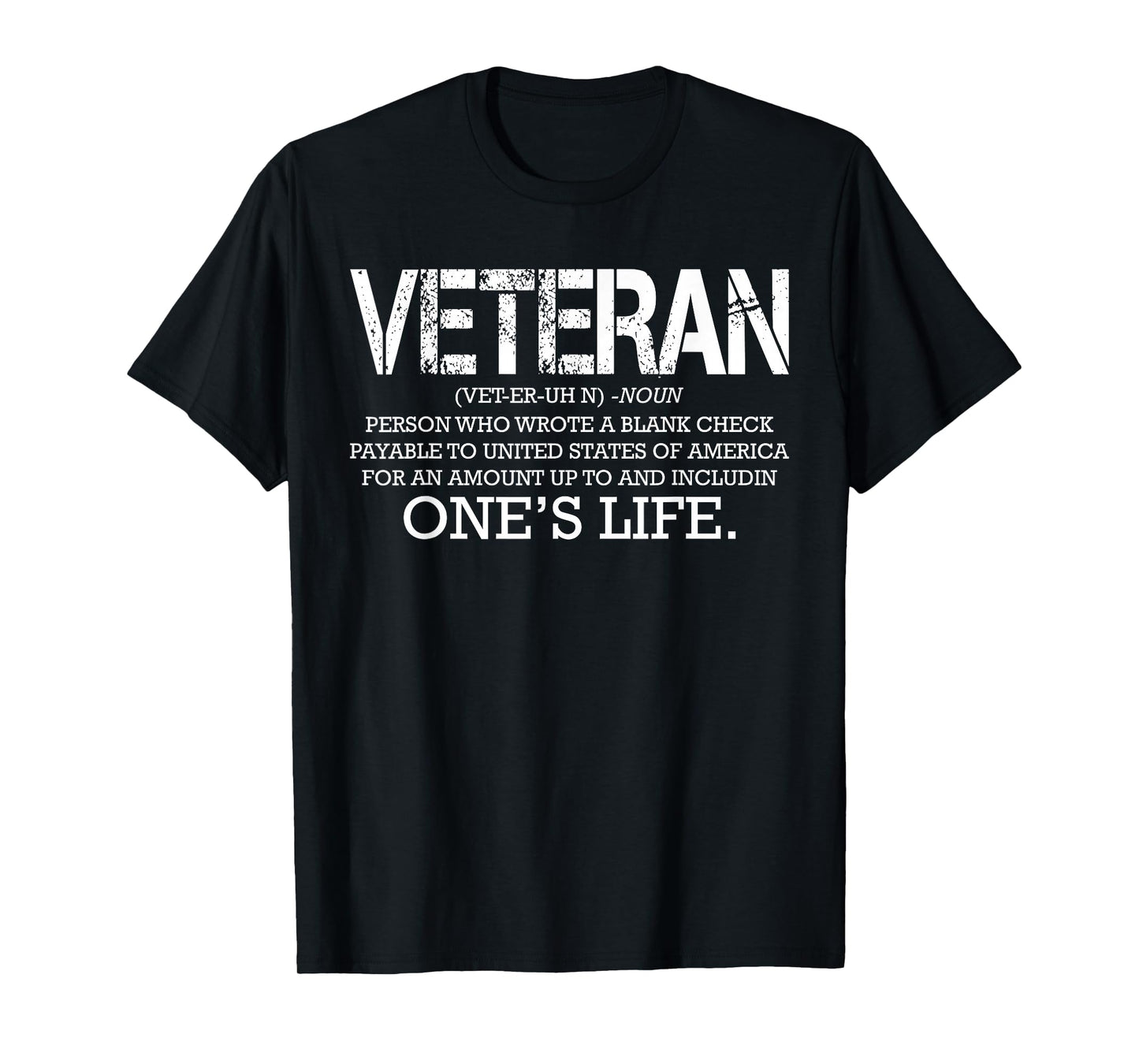 Veteran Definition Meaning Army Soldier Cool Military Gifts T-Shirt