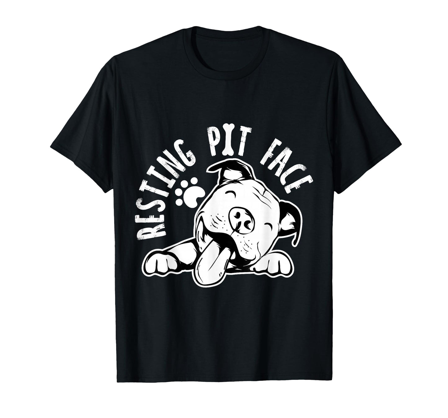 Resting Pit Face | Funny Dog Pitbull Meme Clothing T-Shirt