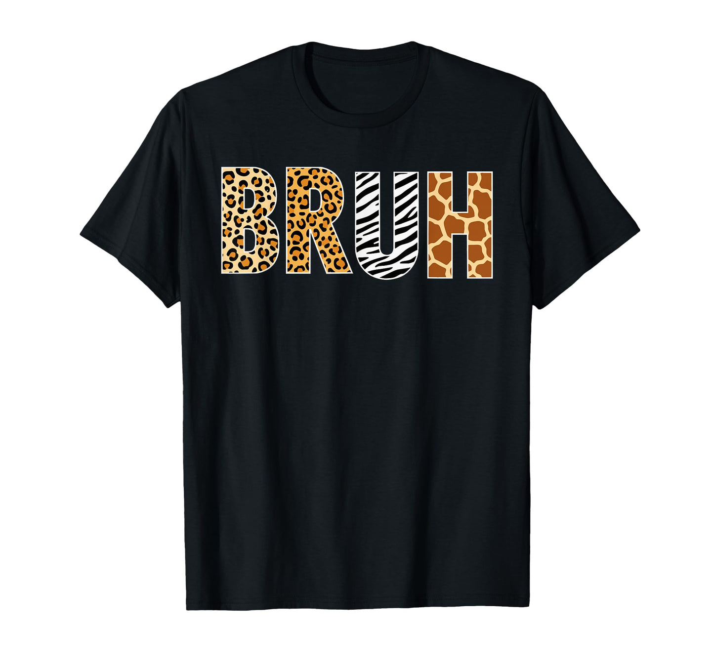 Bruh Zookeeper Safari Animal Print Costume Girls Boys Zoo T-Shirt