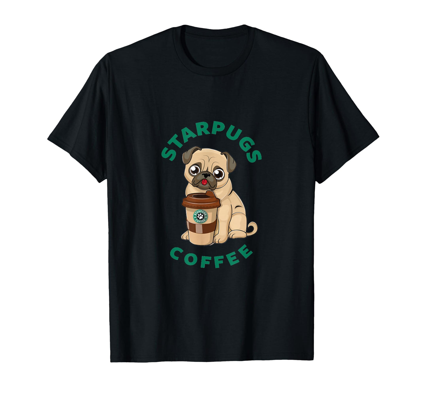 Starpugs Coffee Pug Doglover T-Shirt