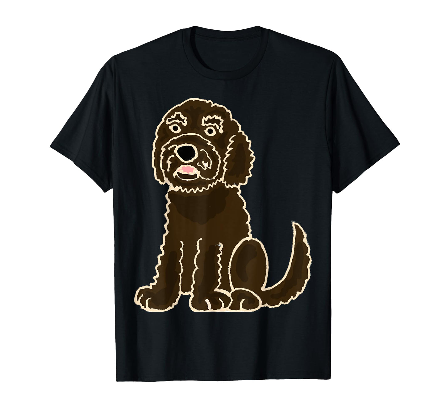 Smiletodaytees Chocolate Labradoodle Dog Men Women Kids T-Shirt