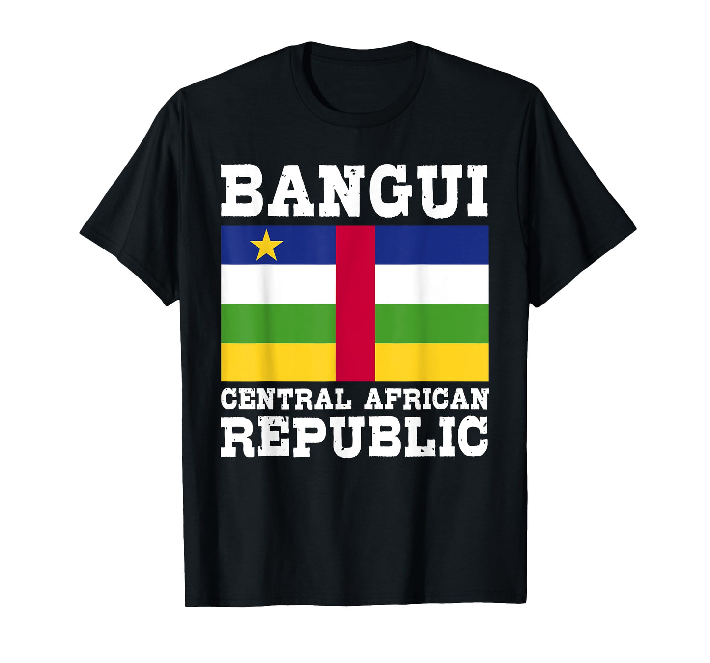 Bangui Central African Republic Flag Wear CAR Capital Jersey T-Shirt