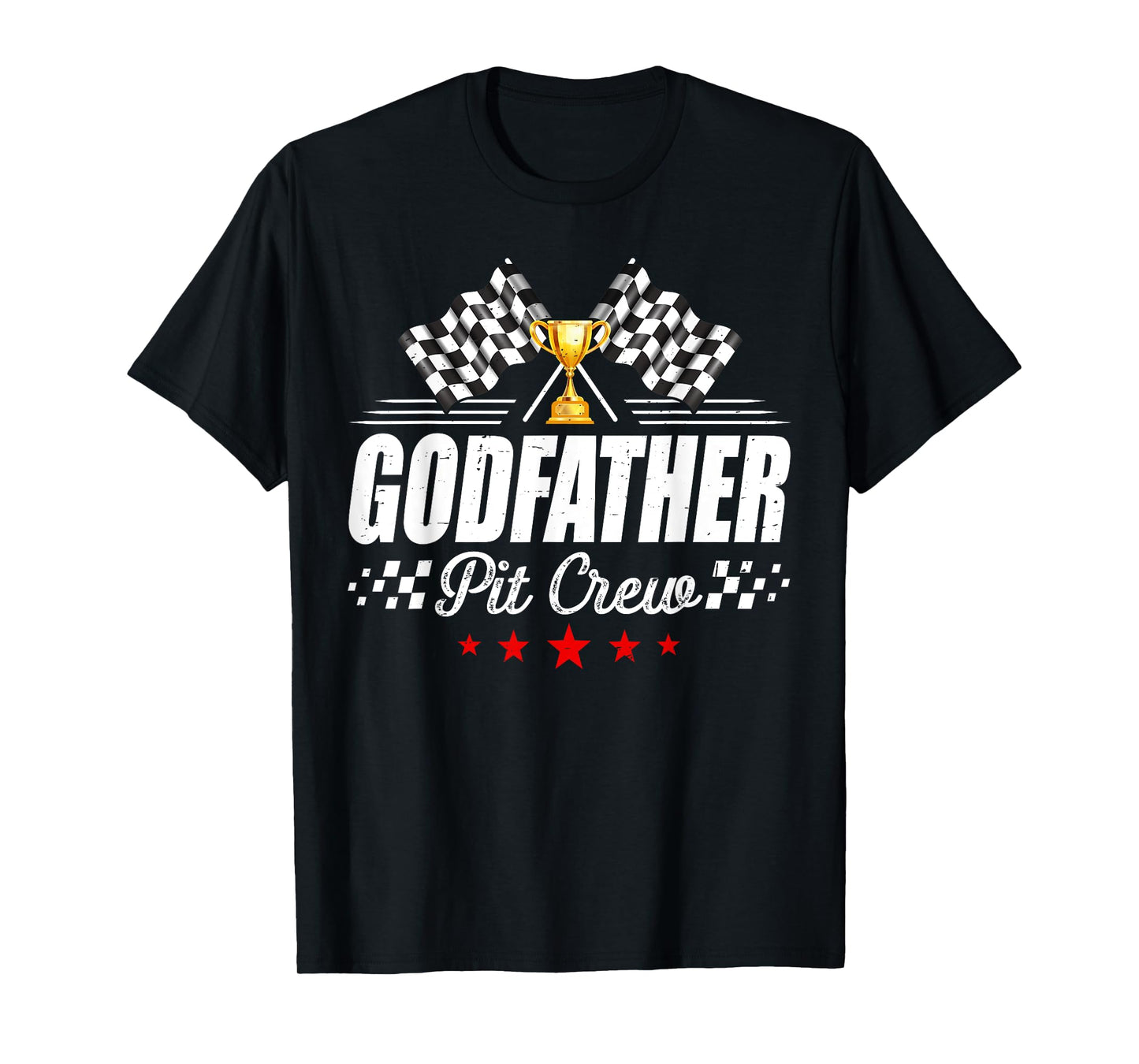 Godfather Pit Crew Race Car Racing Birthday Party Matching T-Shirt
