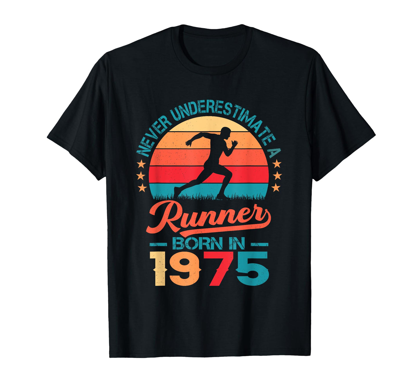 Runner born in 1975 50th Birthday Running 50 Years Old T-Shirt