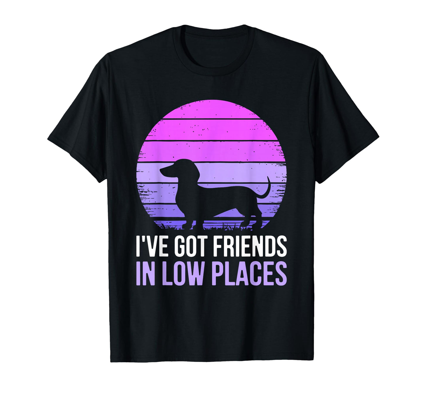 I've Got Friends In Low Places Shirt Dachshund Dog Lover T-Shirt