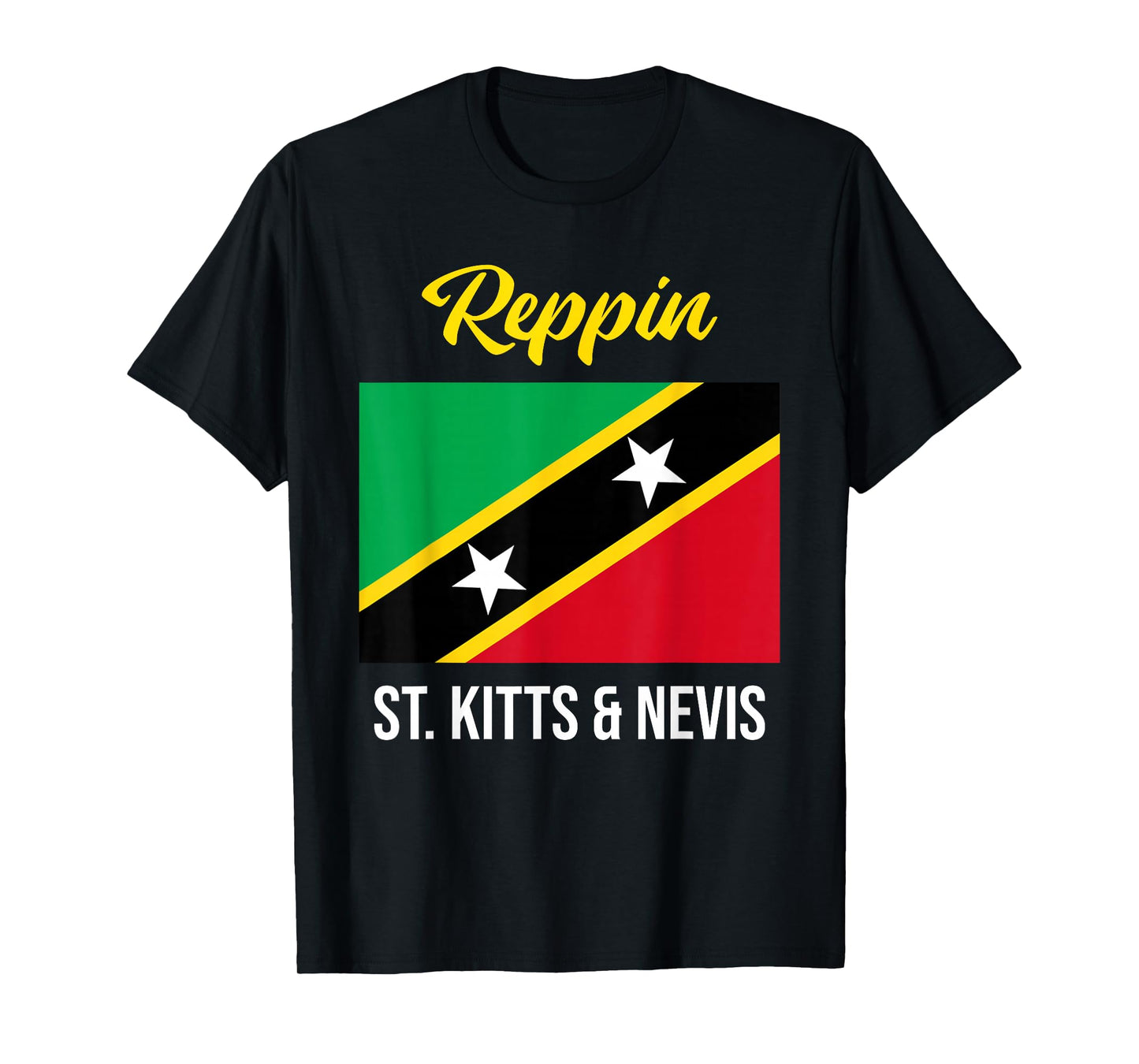 St. Kitts & Nevis Flag Reppin West Indies T Shirt T-Shirt