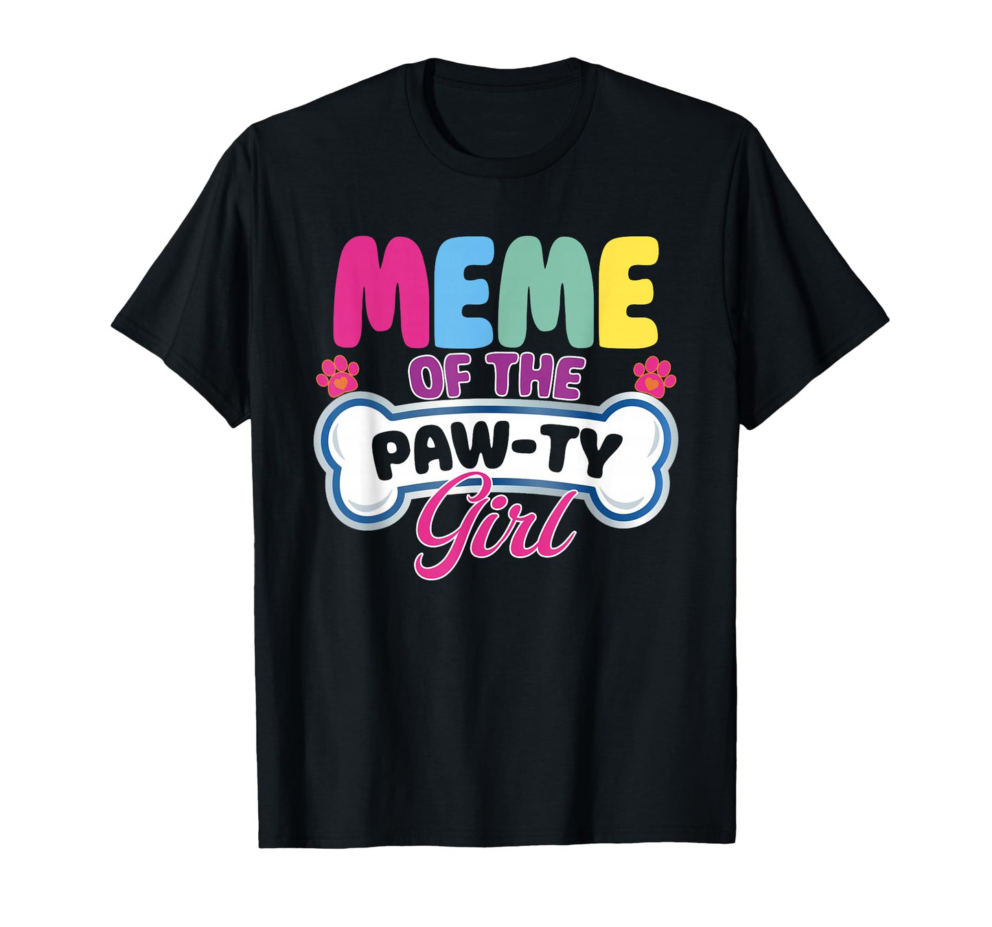 Meme of The Paw-Ty Girl Birthday Family Matching Party T-Shirt