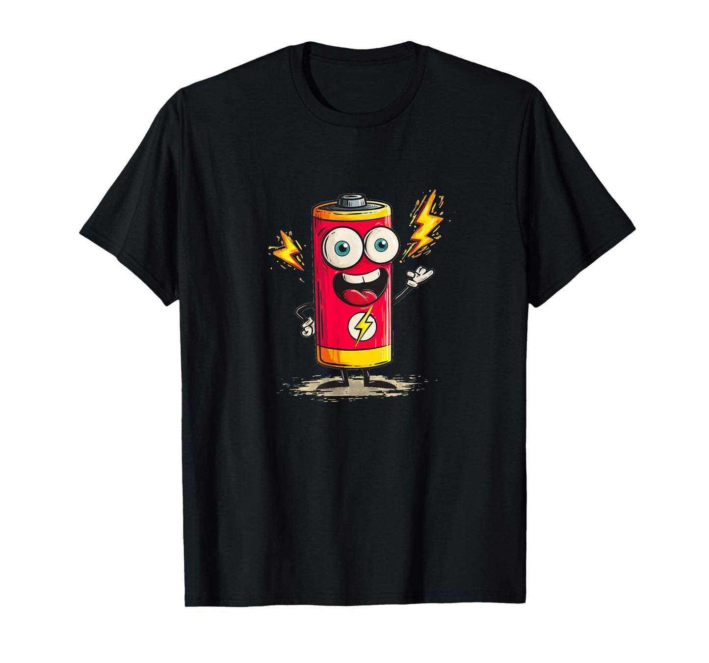 Happy Full Battery Costume for Energetic Graphics Lovers T-Shirt