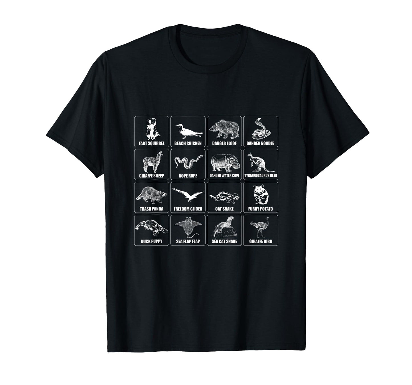 Internet Meme Animals Funny Animal Names Of The World T-Shirt