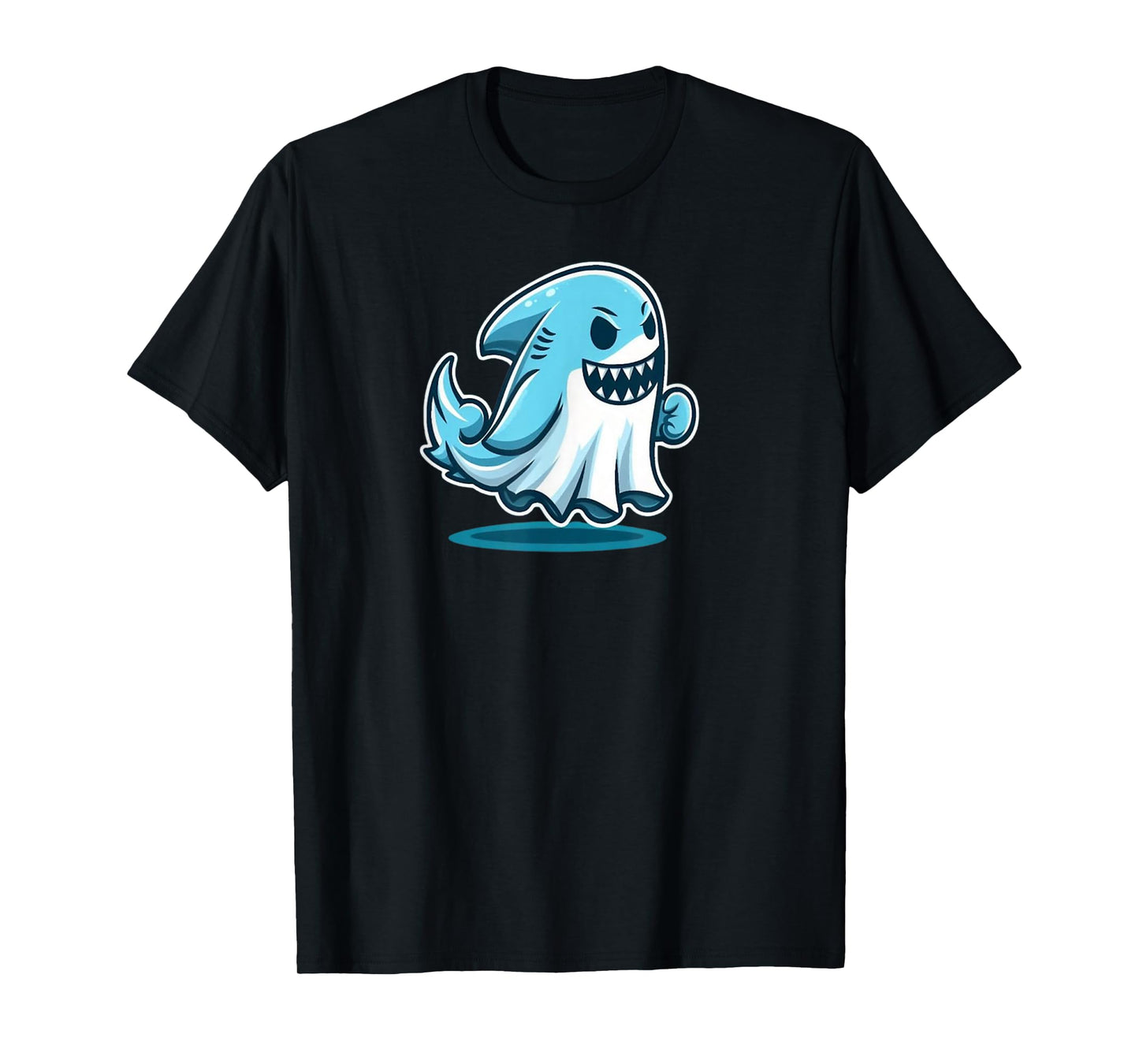 Shark Ghost Halloween Costume T-Shirt