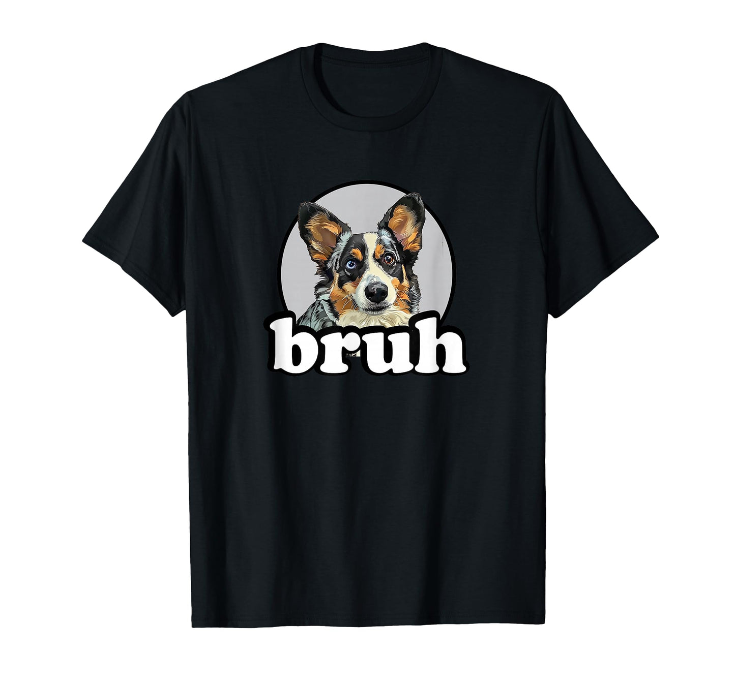 Bruh Bro Boys Girls Blue Merle Cardigan Welsh Corgi Lover T-Shirt