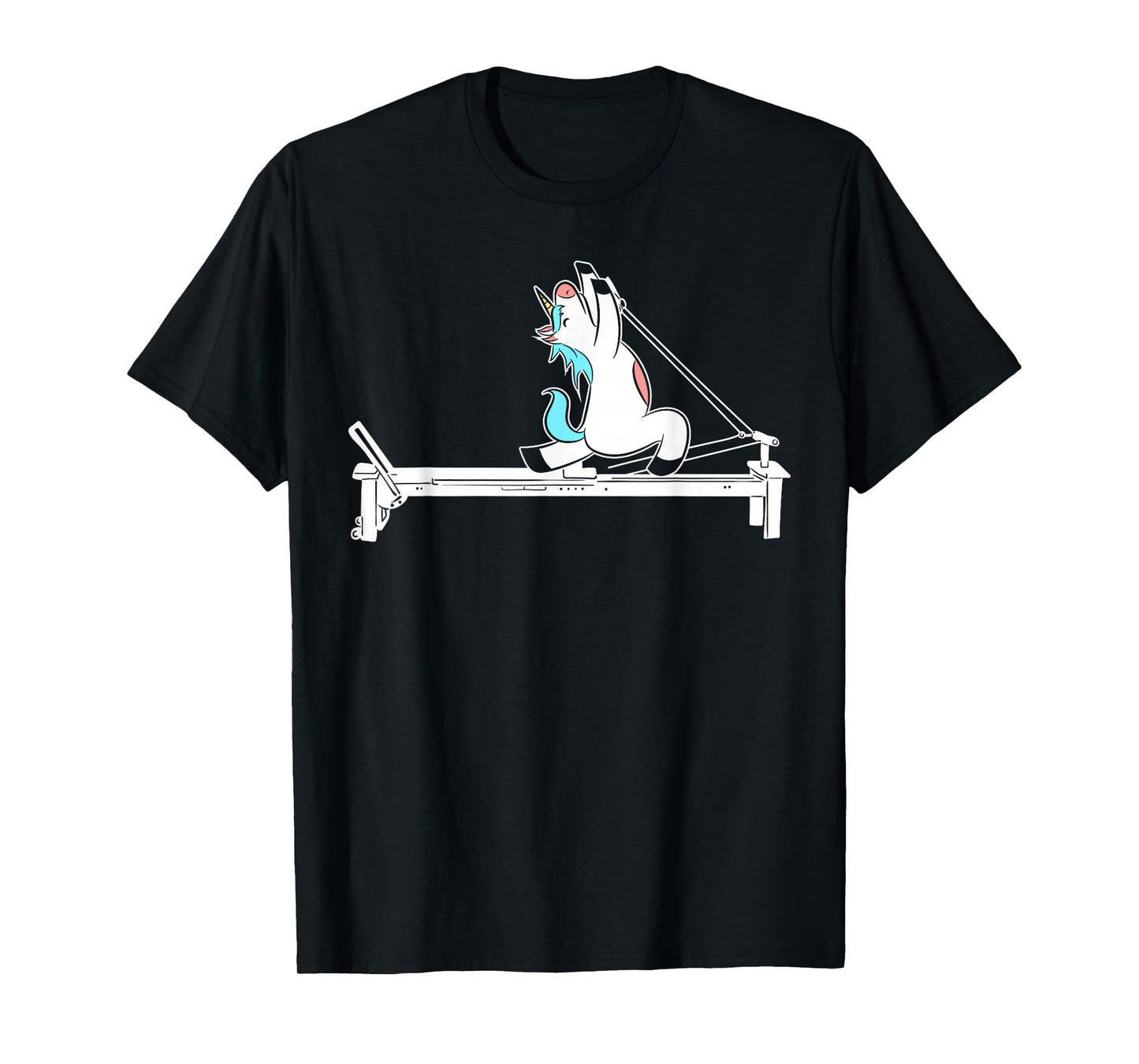 Pilates Unicorn Fitness Exercise Training Meditation T-Shirt Small