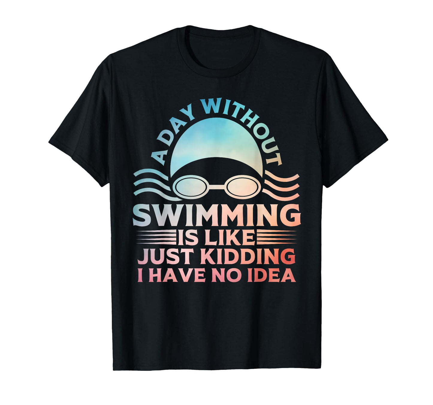Funny Swimming Art For Men Women Swim Team Coach Swimmer T-Shirt