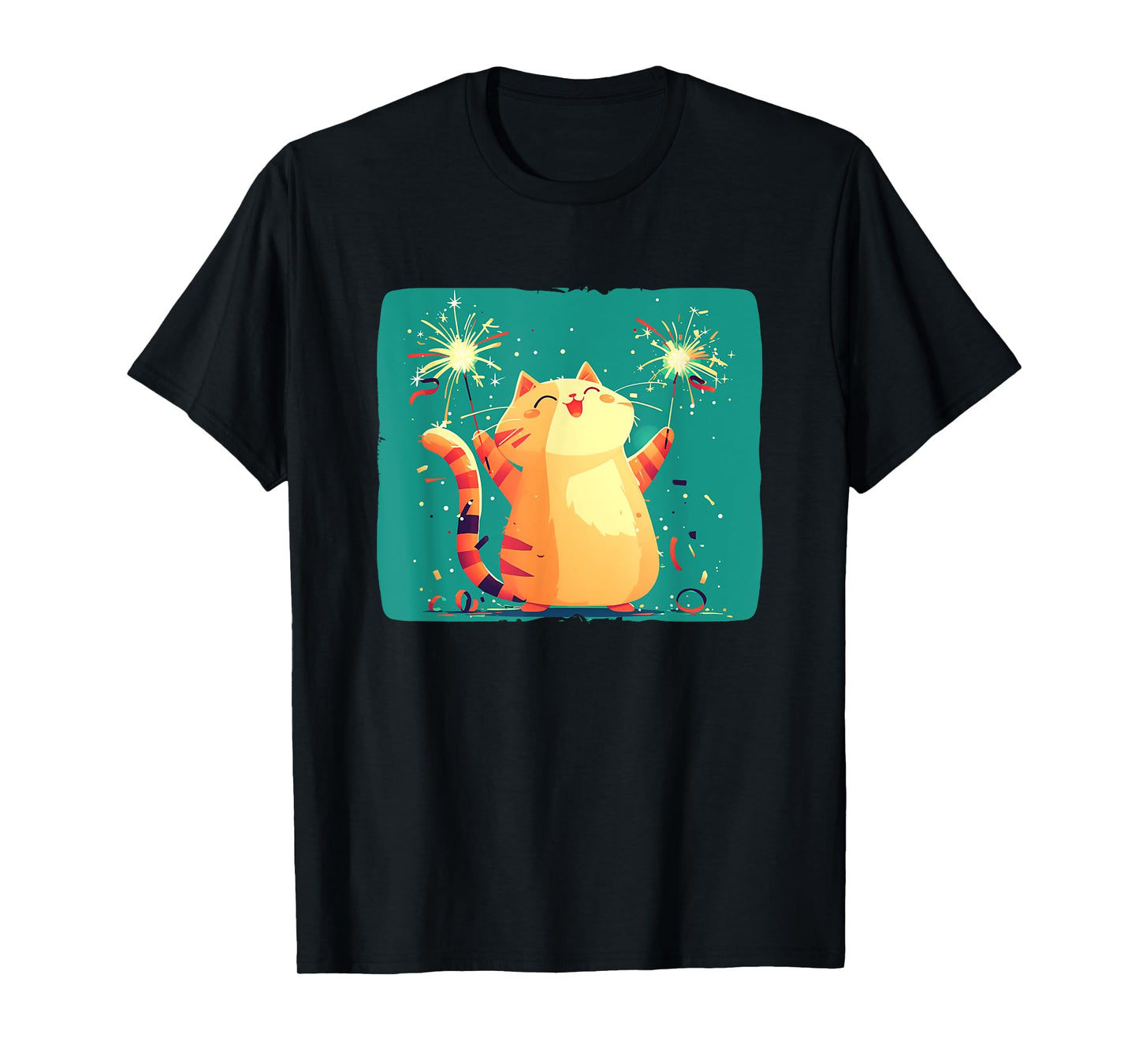 Happy New Year Cat Costume for a Fun Start T-Shirt