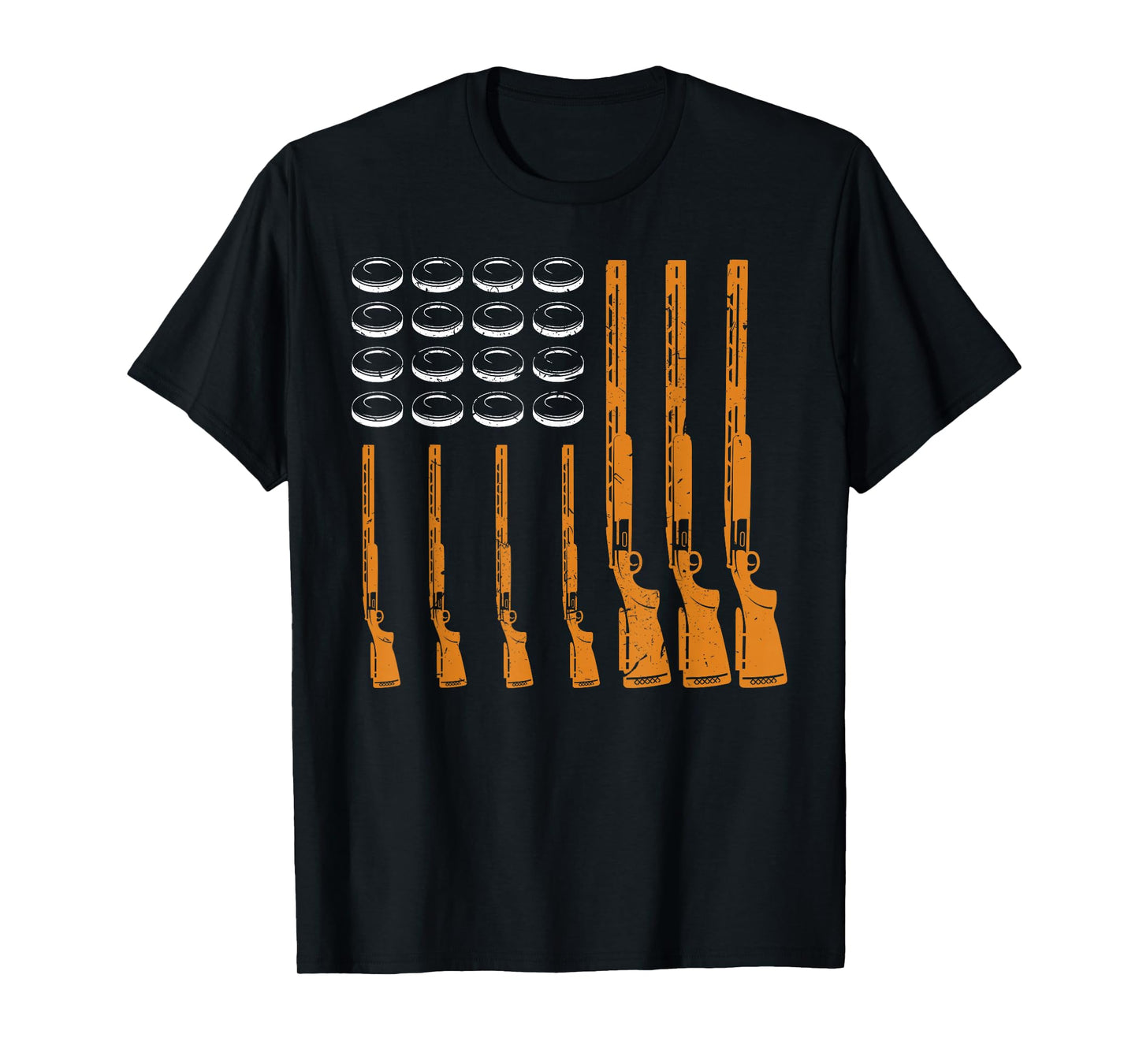 Skeet American Flag Shirt Skeet TShirt Clay Target Shooting T-Shirt