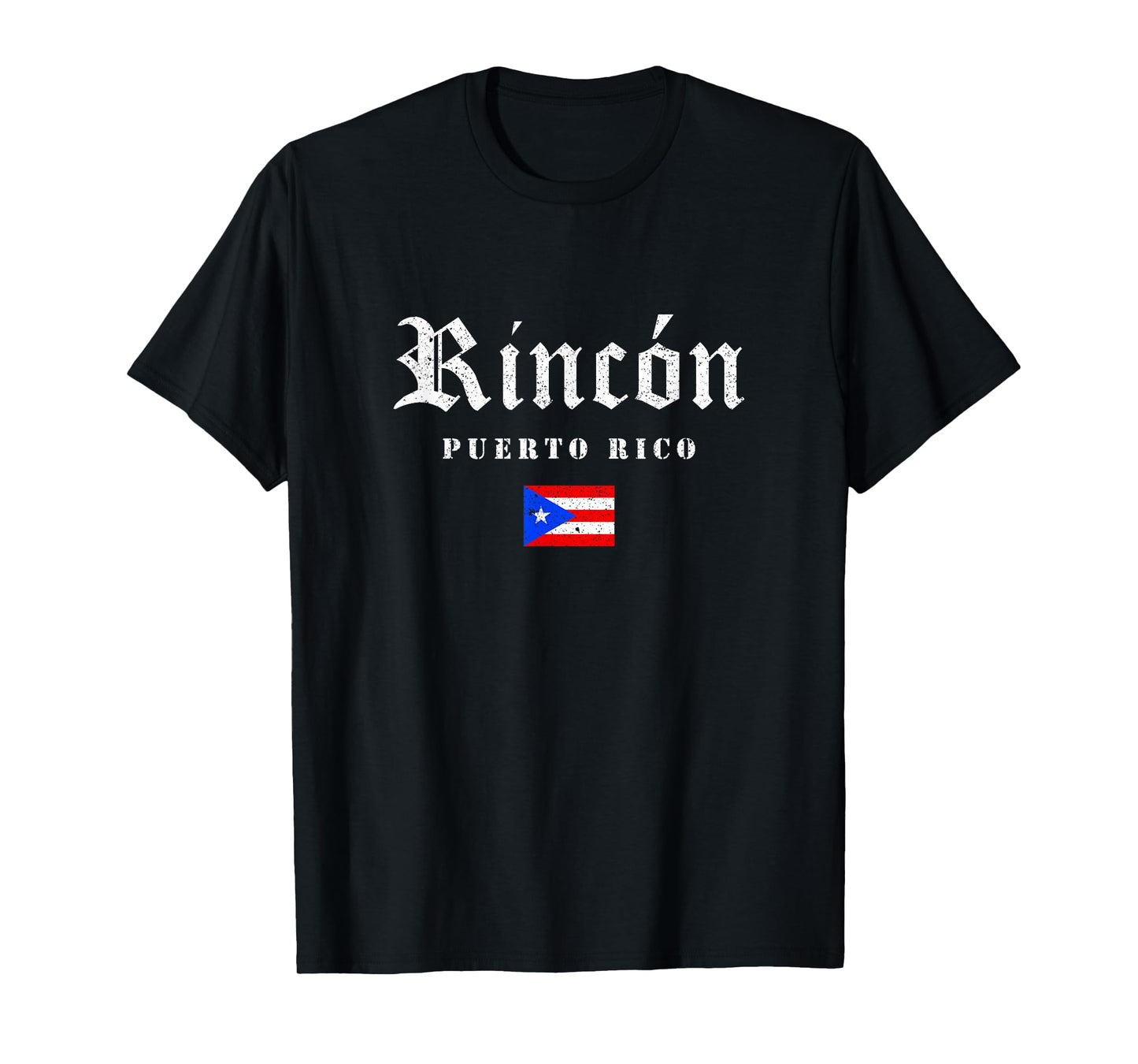 Vintage Rincón Puerto Rico Flag Pride Home Root Travel T-Shirt