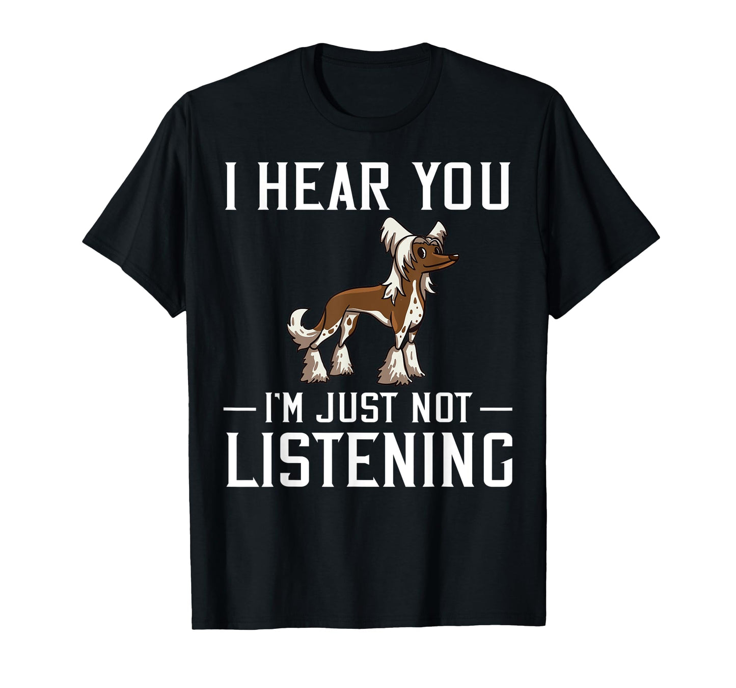 Chinese Crested Powderpuff Dog Gift Puppies Owner Lover T-Shirt