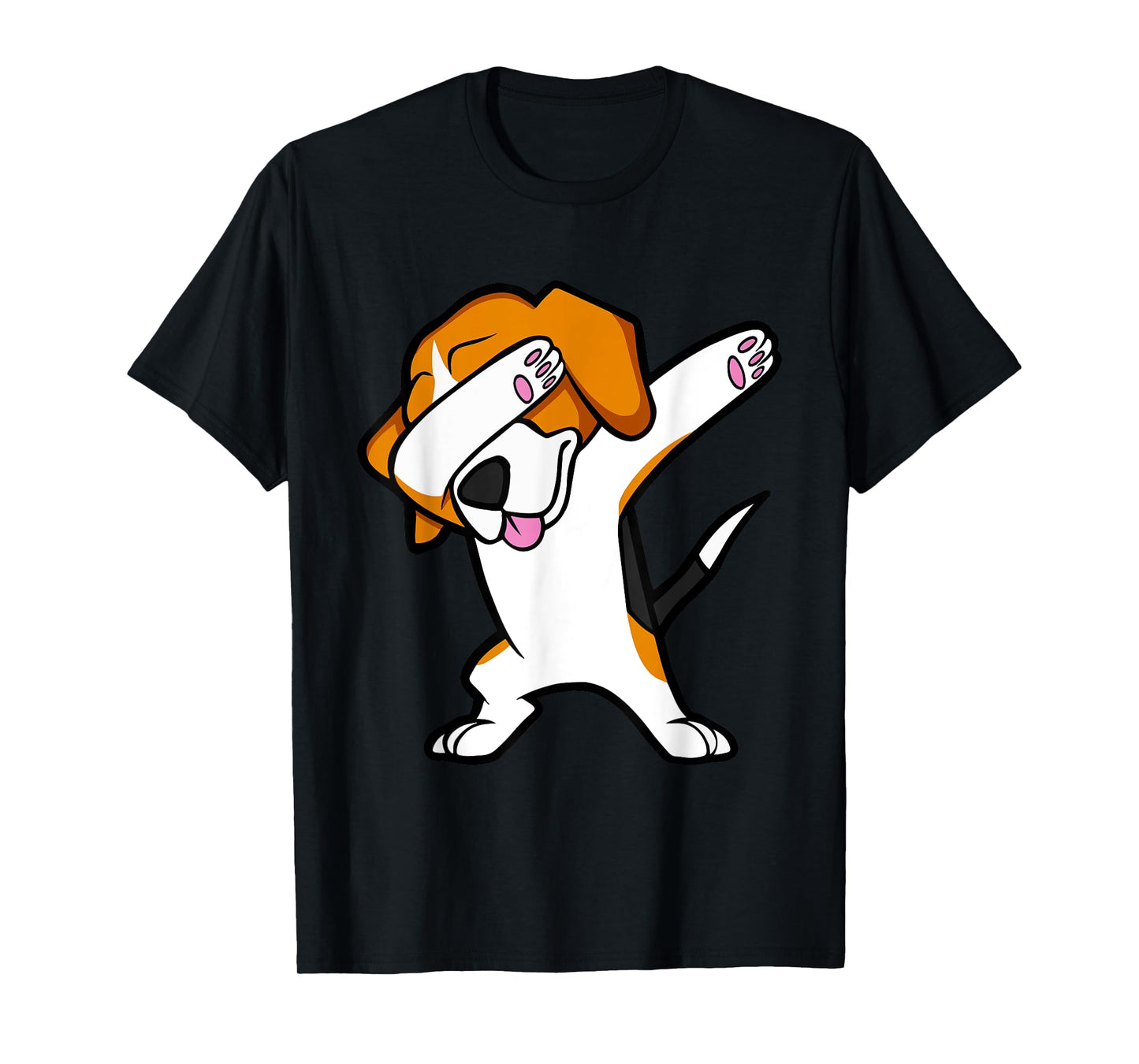 Funny Dabbing Beagle Tshirt Hip Hop Dance Dab Dog Shirt Men Women Girls Kids T-Shirt