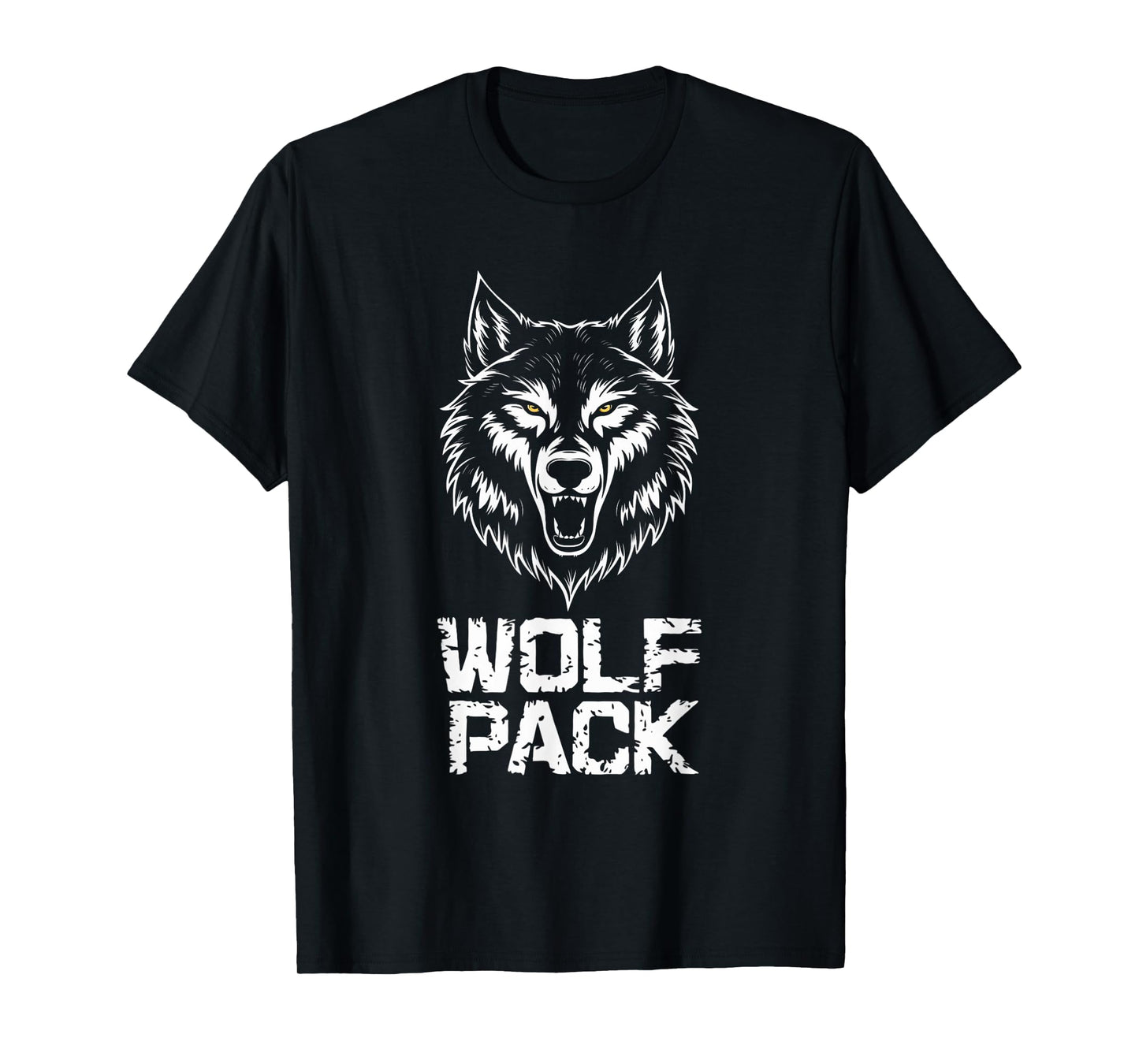 Intimidating Wolf Pack Design T-Shirt