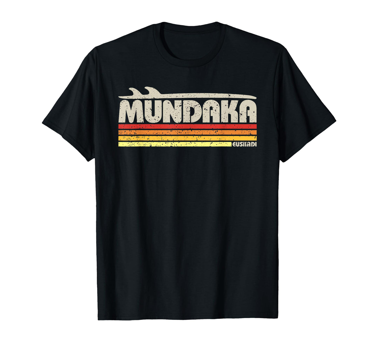 Mundaka Basque Country Spain - Retro Surf Paradise T-Shirt