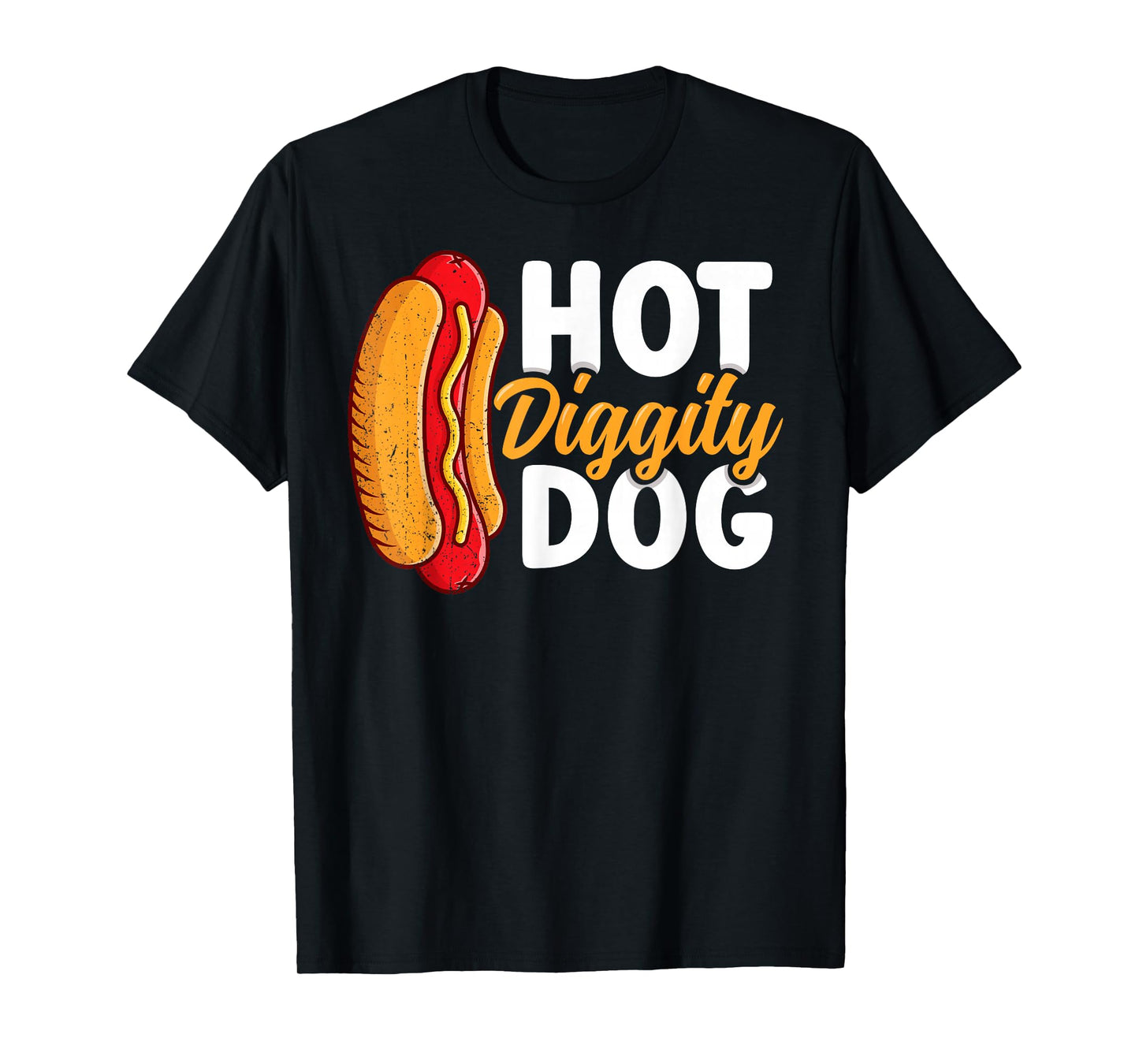 Hotdog 4th of July Hotdogs Lovers hot Diggity Dog Funny T-Shirt