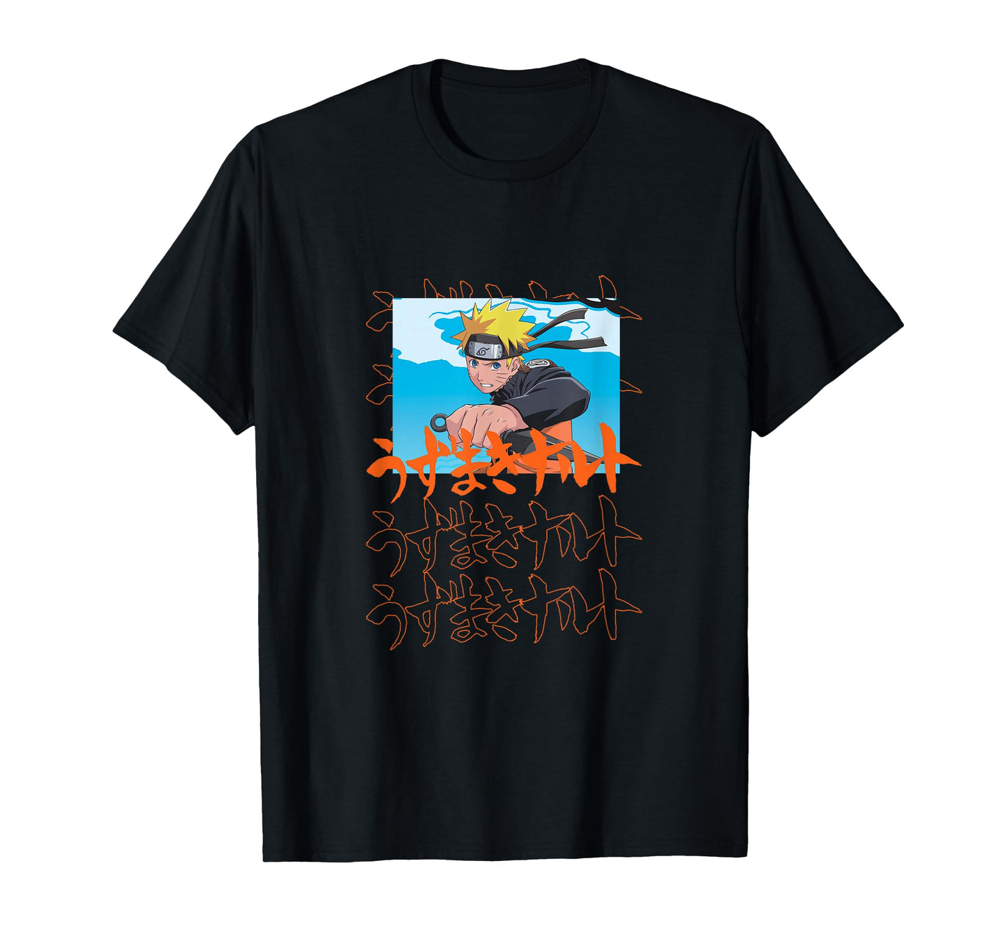 Naruto Shippuden Naruto with Kanji T-Shirt