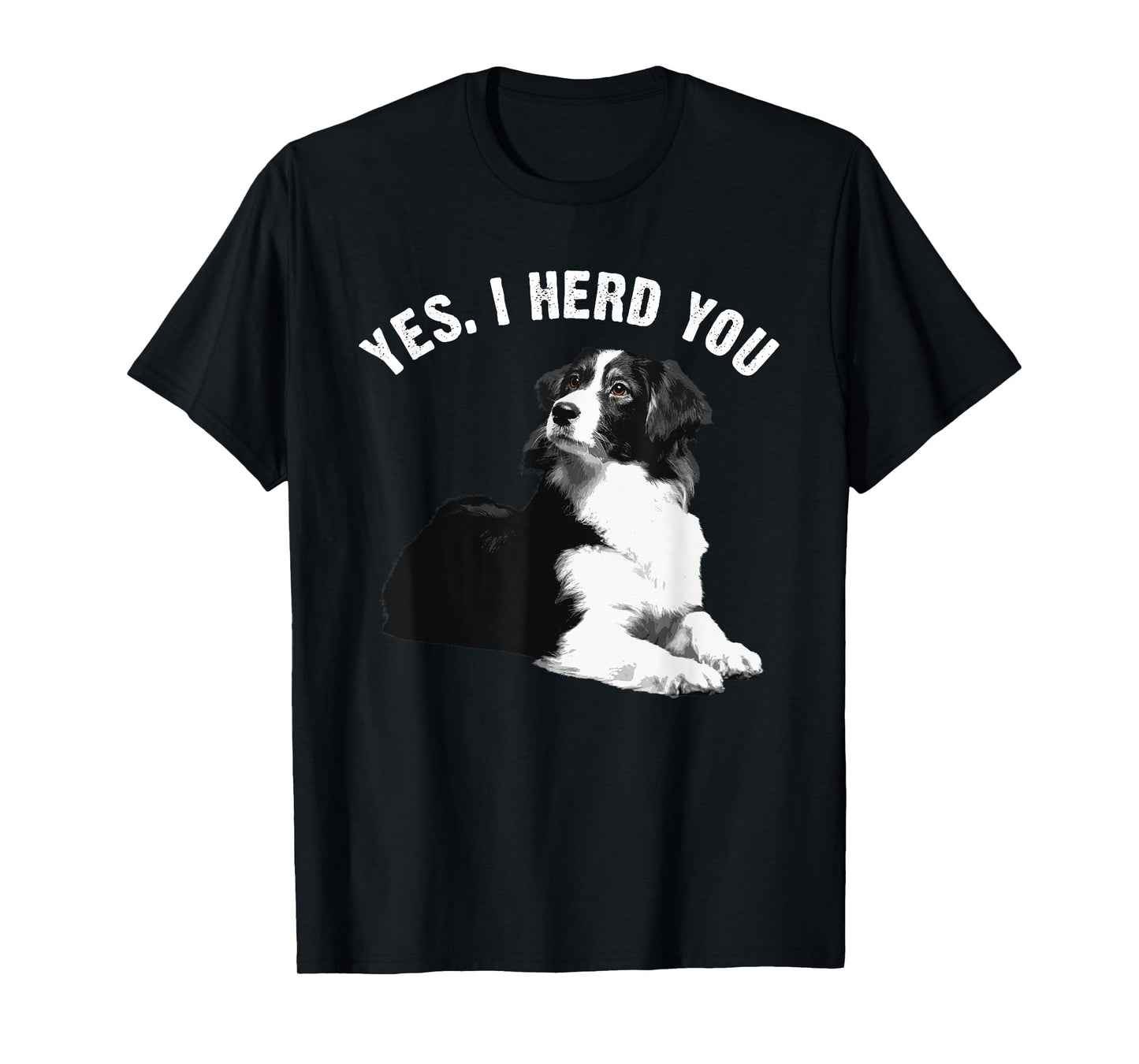 Funny Border Collie Art Men Women Puppy Border Collie Lovers T-Shirt