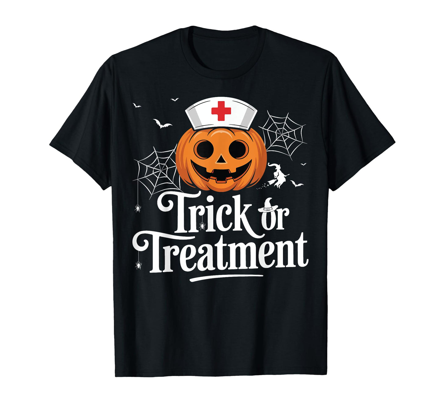 Trick Or Treatment Nursing Spooky Nurse Halloween Costume T-Shirt