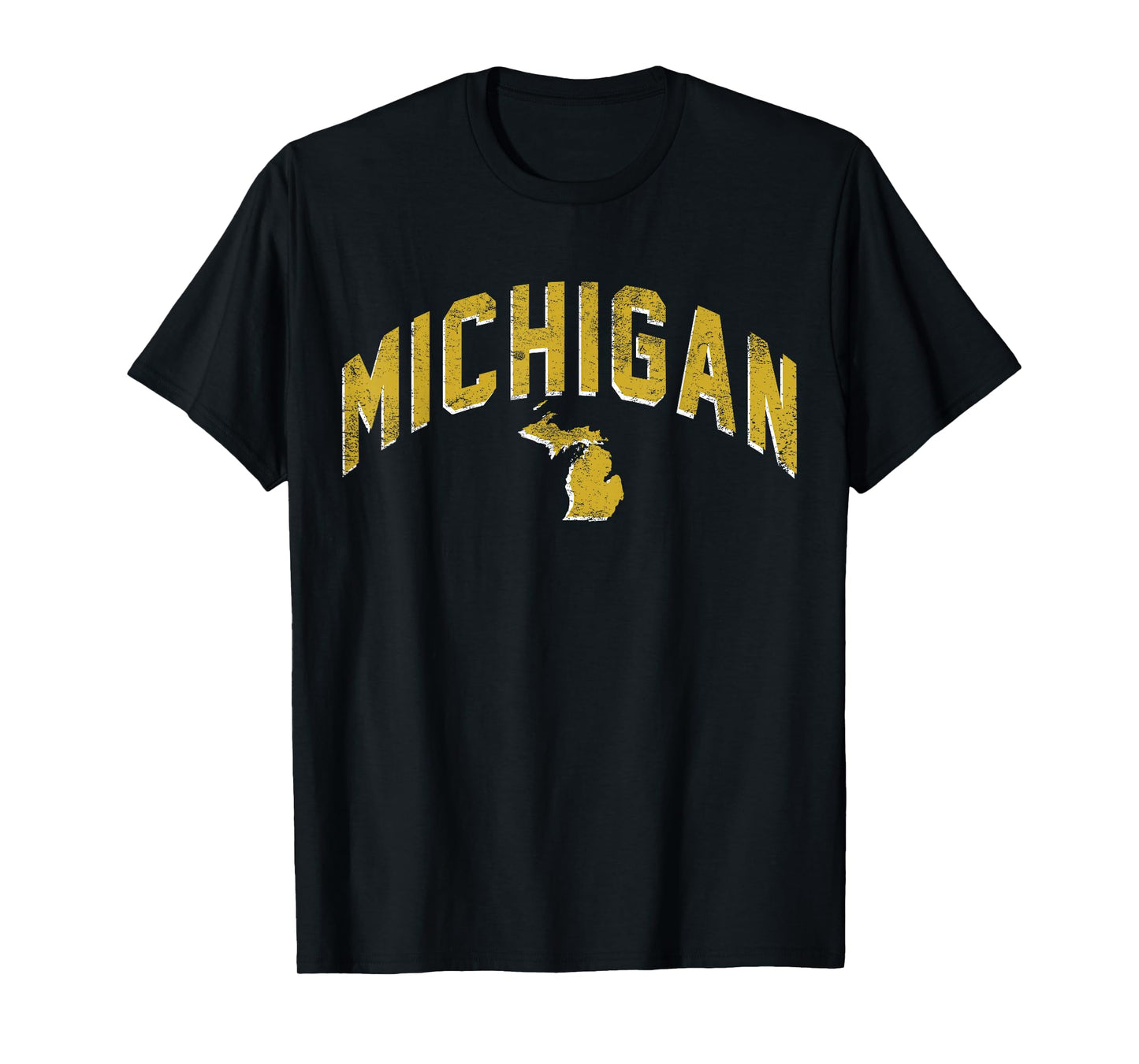 Michigan Home T-Shirt MI State Love Pride Map Distressed T-Shirt